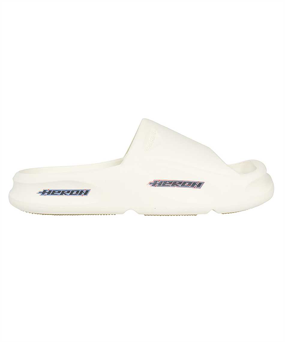 Heron Preston Rubber Slides In White