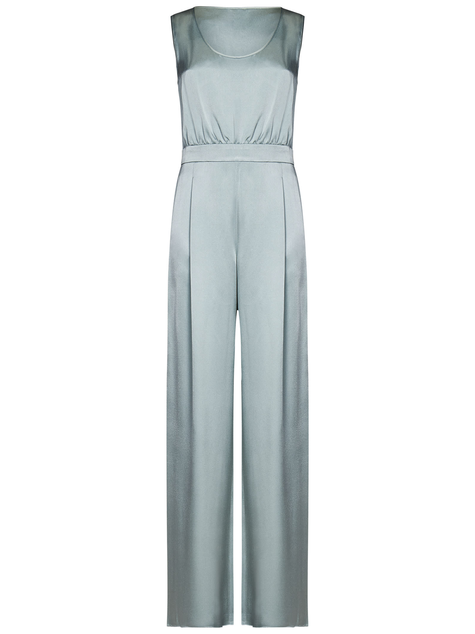 Shop Max Mara Tropea Jumpsuit In Aquamarine