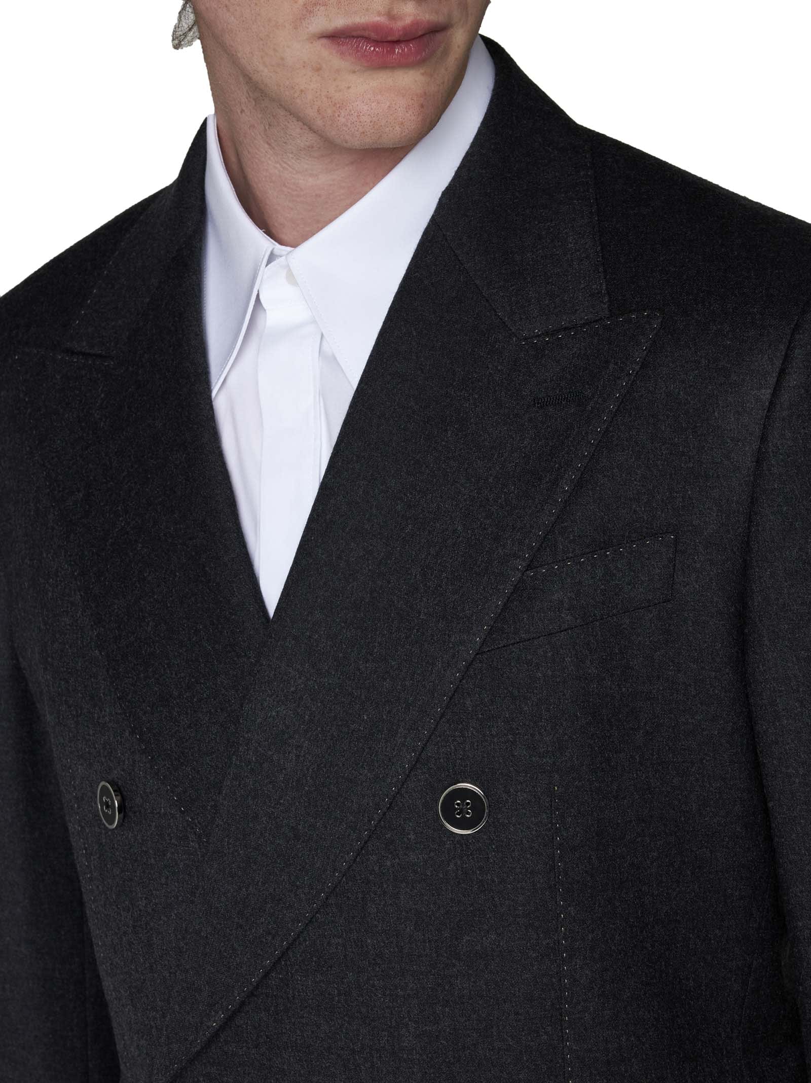 Dolce & Gabbana Blazer In Melange Grigio