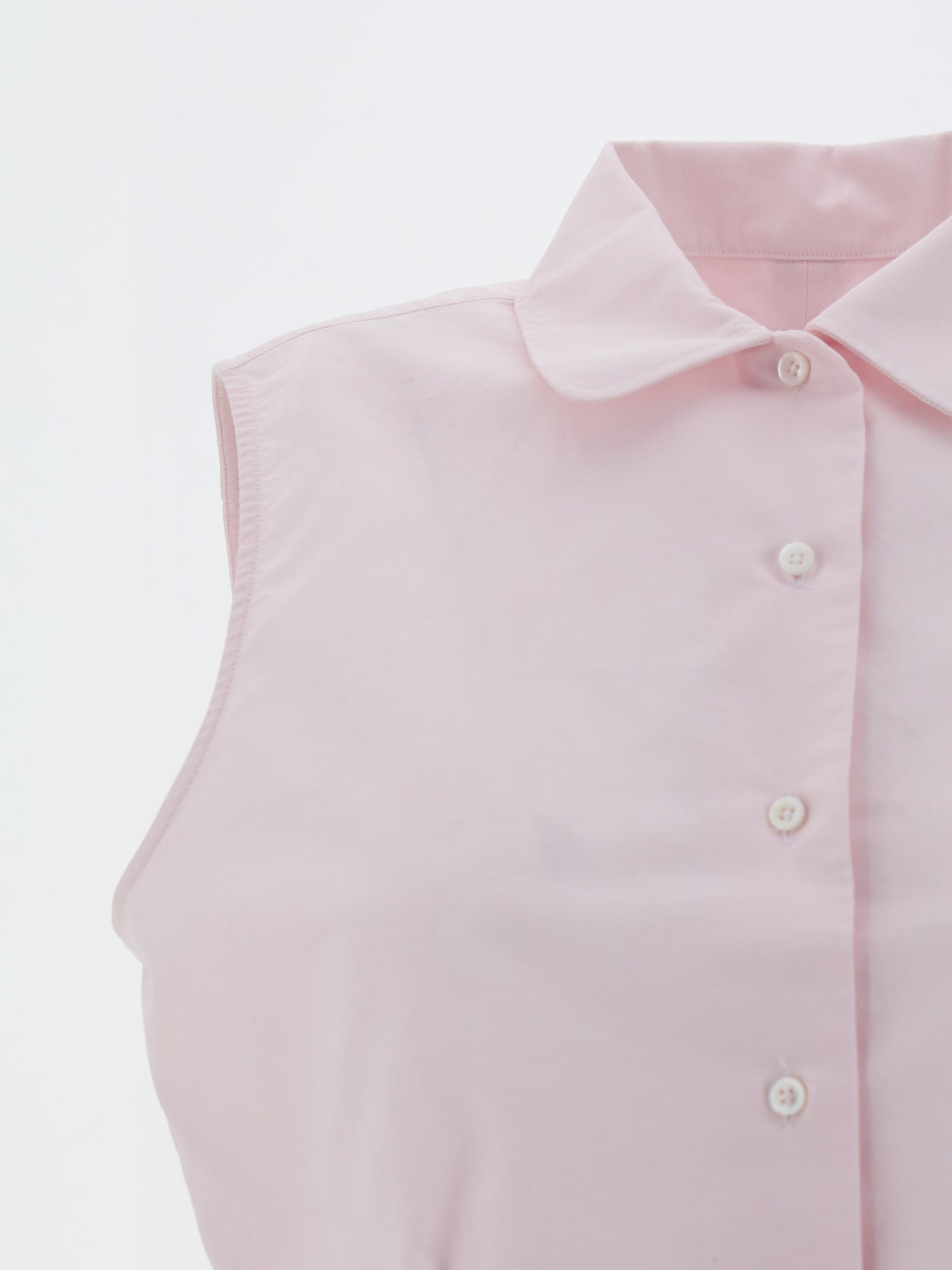 Shop Thom Browne Sleveless Shirt In Pink