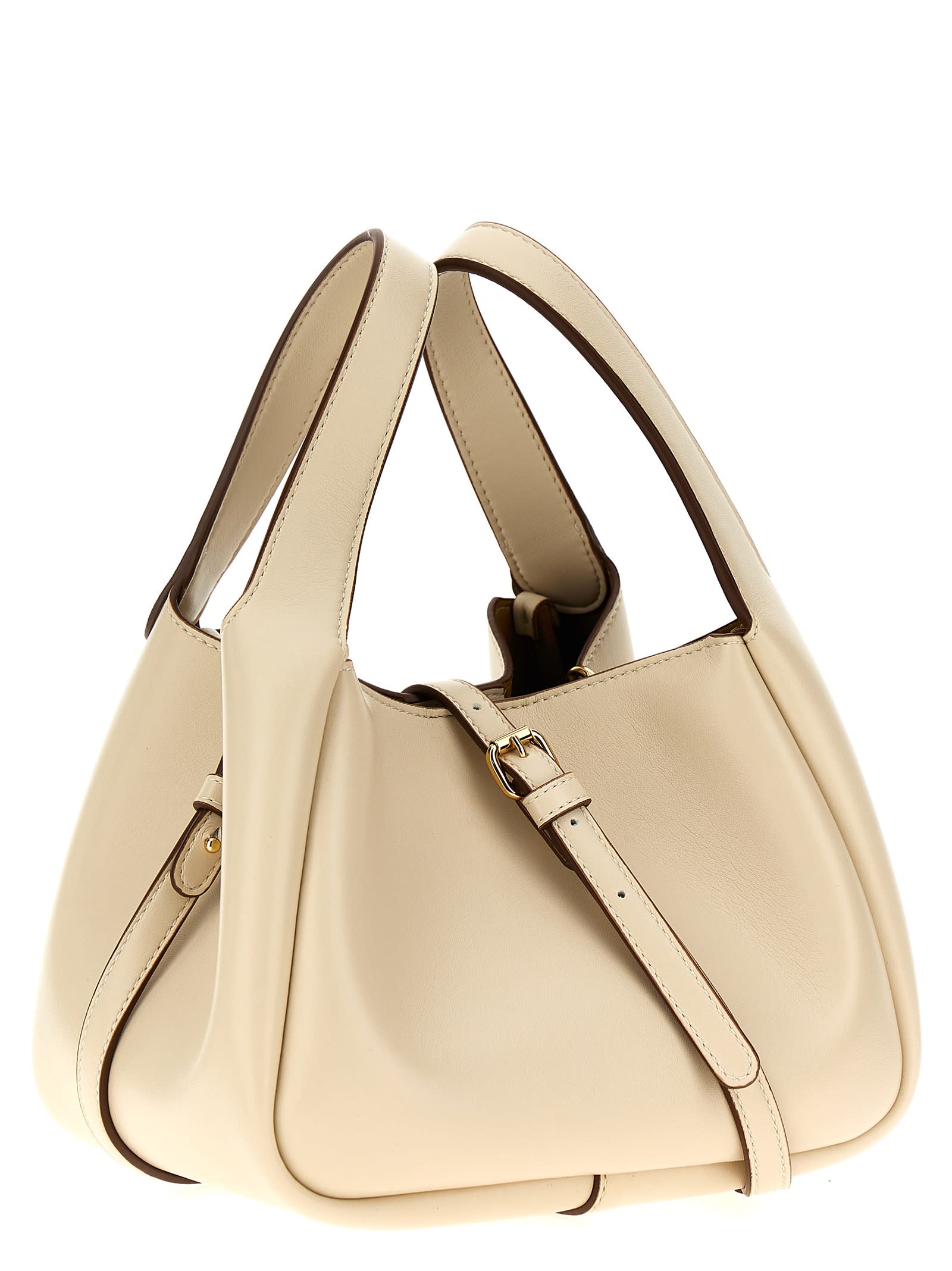 Shop Stella Mccartney Logo Handbag In Pure White