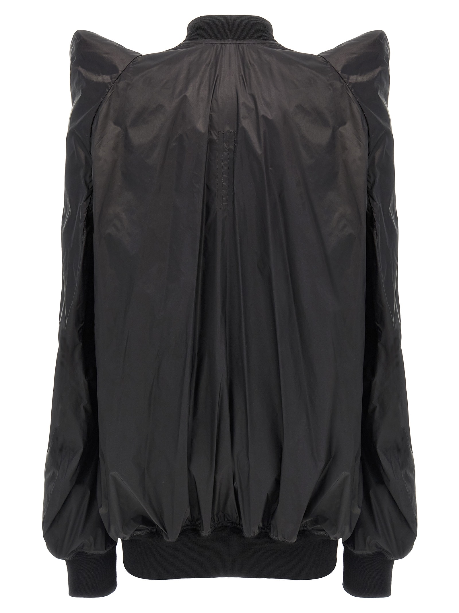 Rick Owens Womens Tec Flight Two-slip-pockets Shell Jacket Black