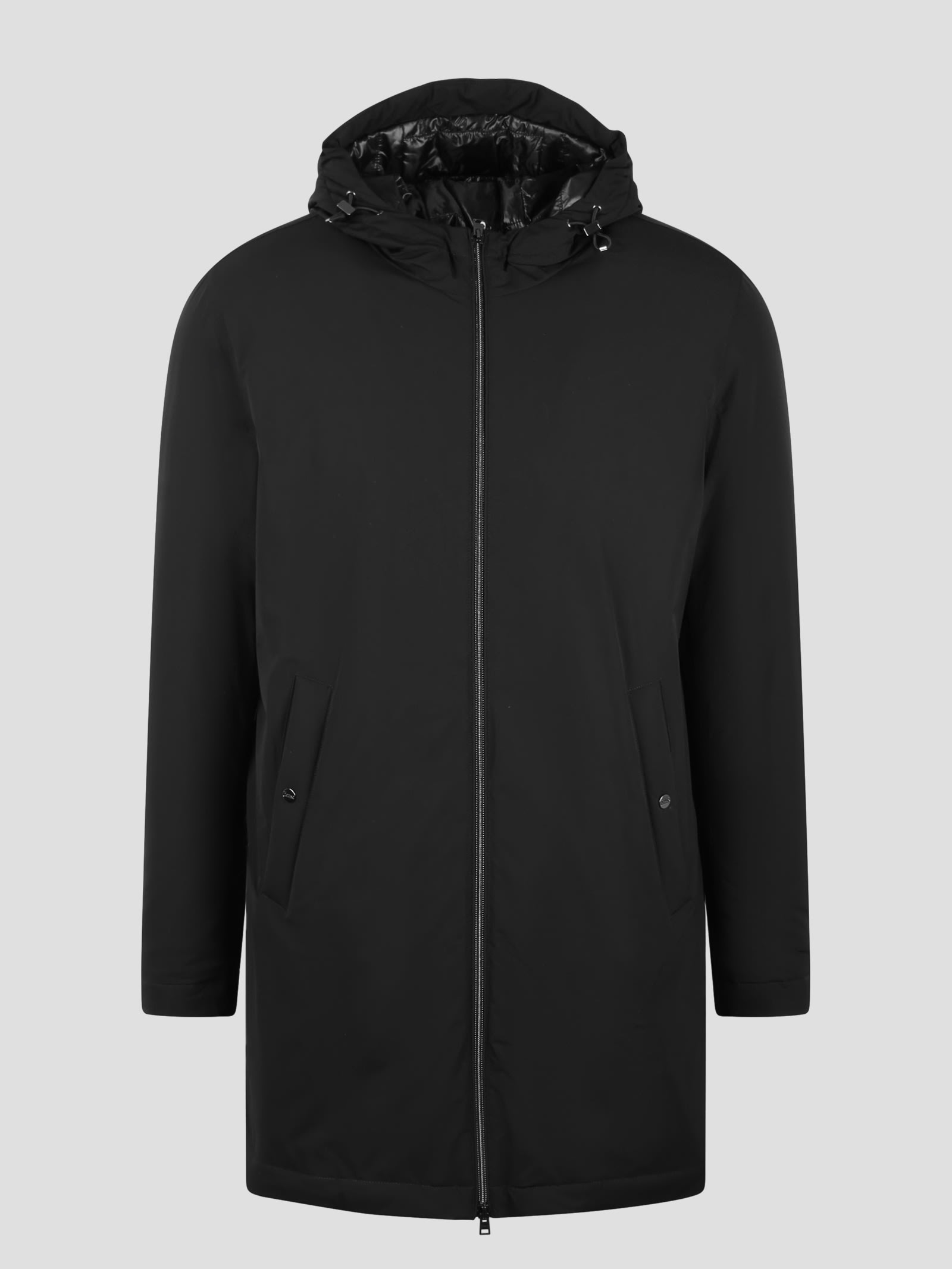 Shop Herno Ponente Resort Parka In Black