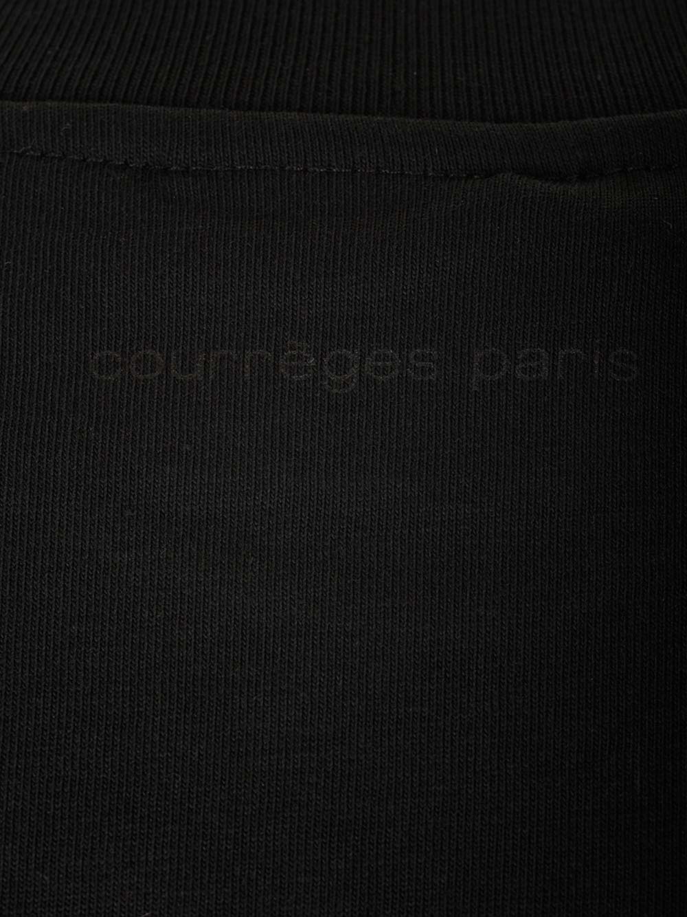 Shop Courrèges Straight Fit T-shirt In Black