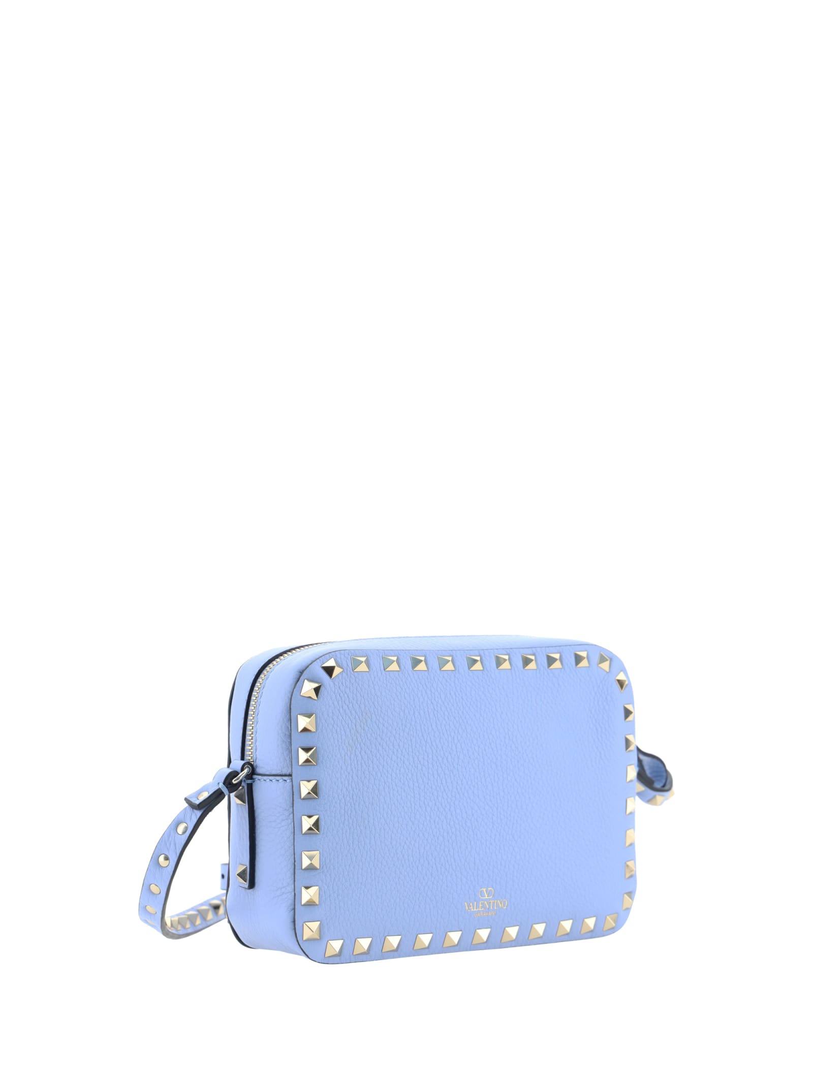 Shop Valentino Rockstud Shoulder Bag In Zqw