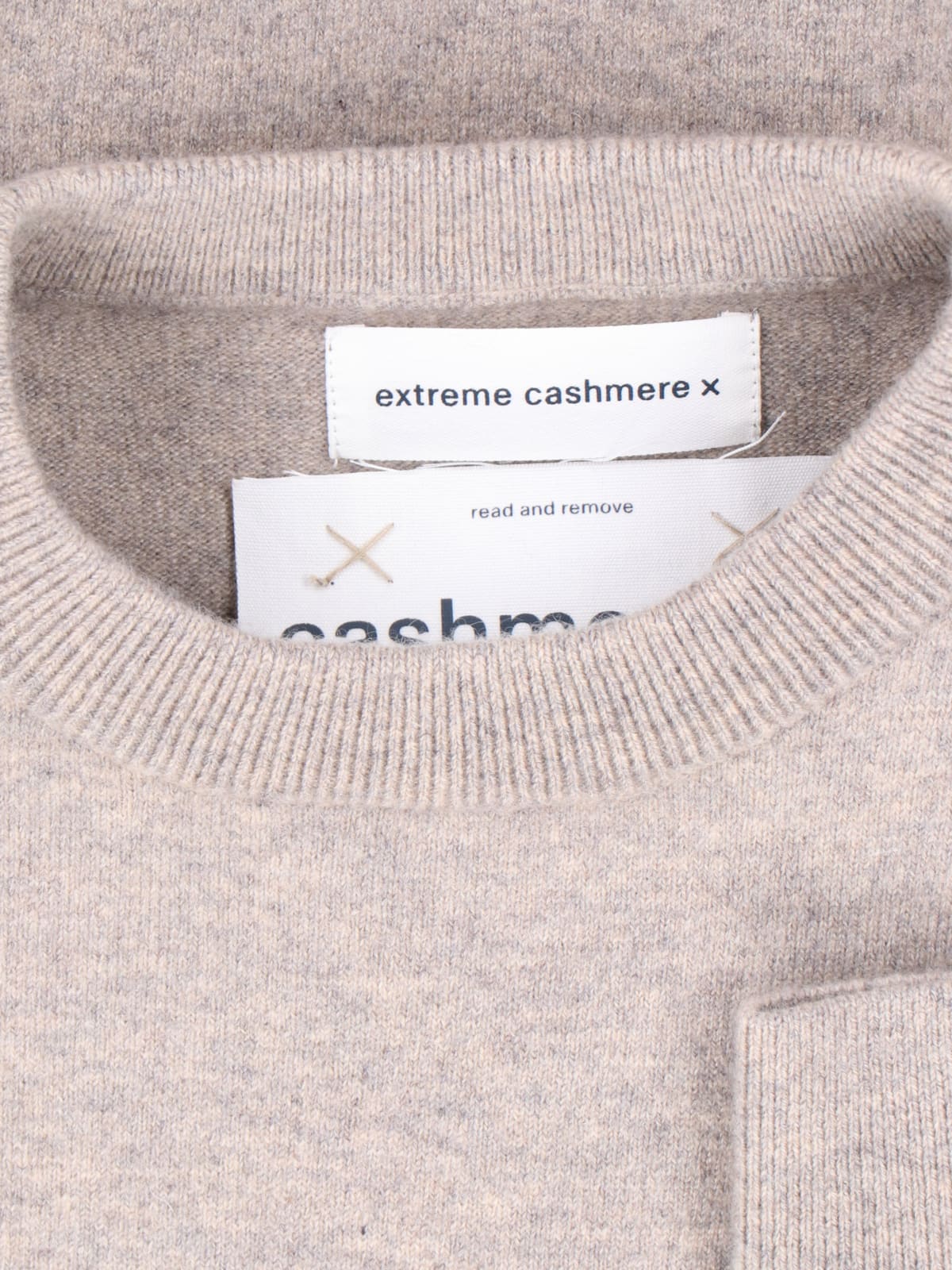 Shop Extreme Cashmere Oversized Sweater In Taupe