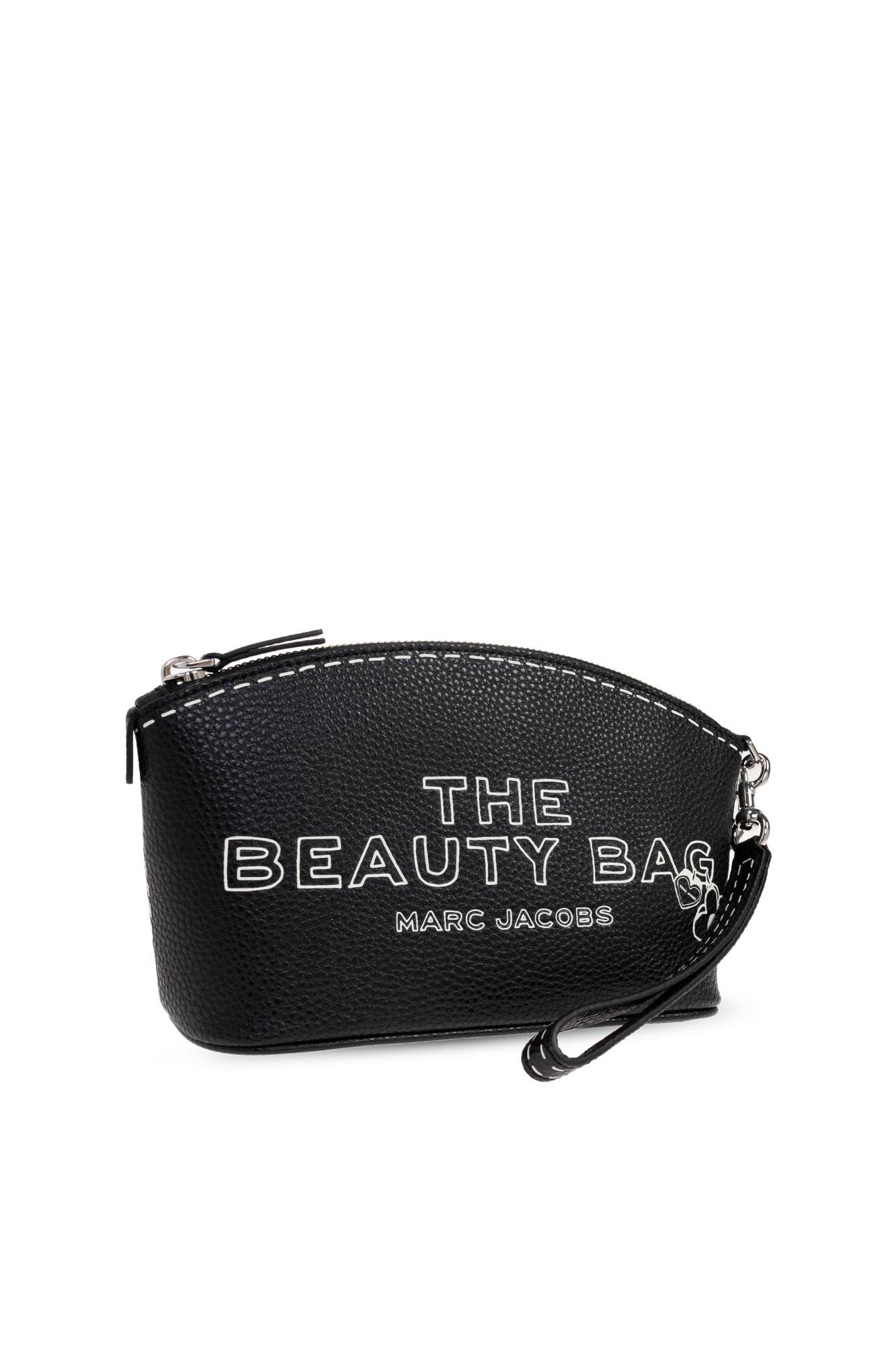 Marc Jacobs Cosmetic Bag With Logo In Brown