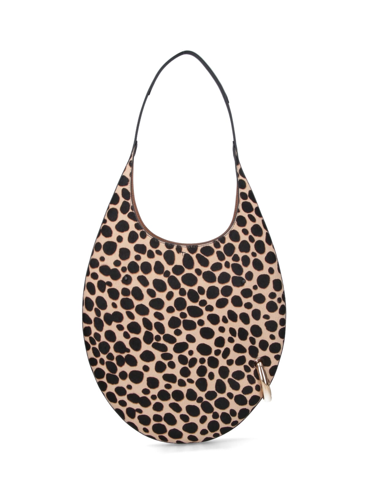 Tory Burch Animal Print Hobo Bag Pierced In Multi