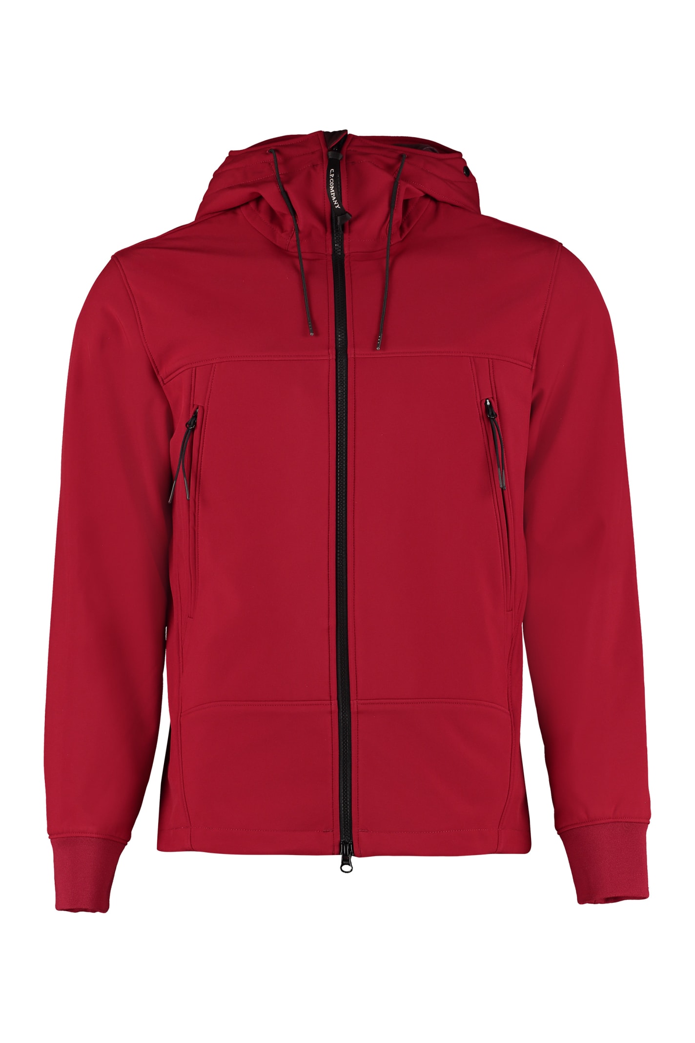 cp company red hoodie