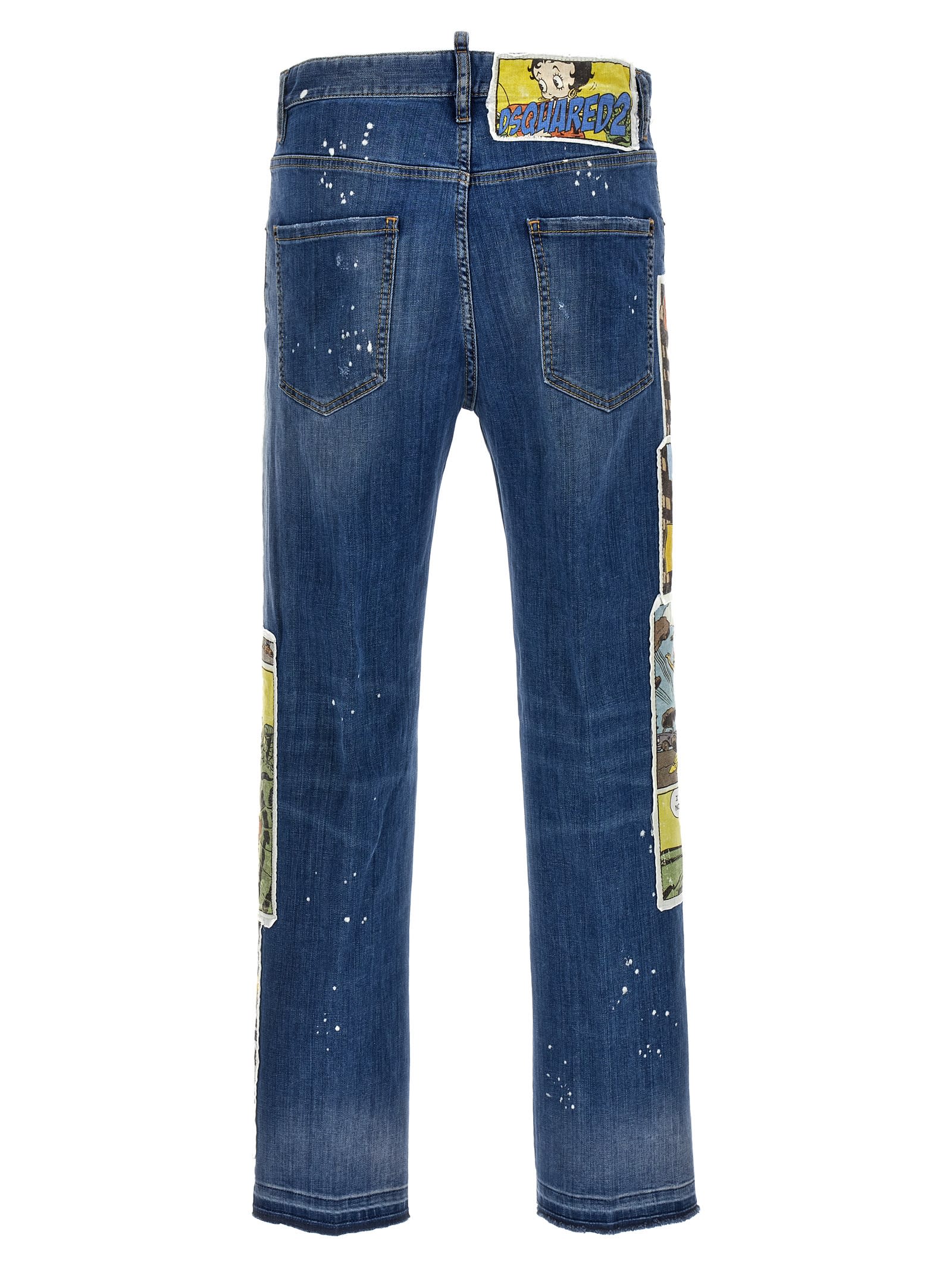 Shop Dsquared2 642 Jeans In Multicolor