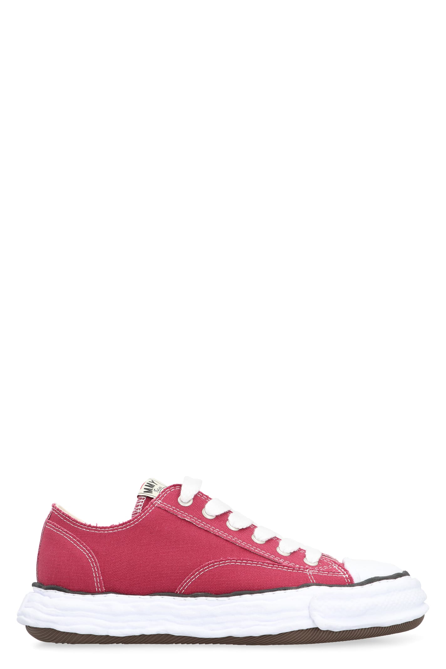 Miharayasuhiro Peterson 23 Low-top Canvas Sneakers In Burgundy