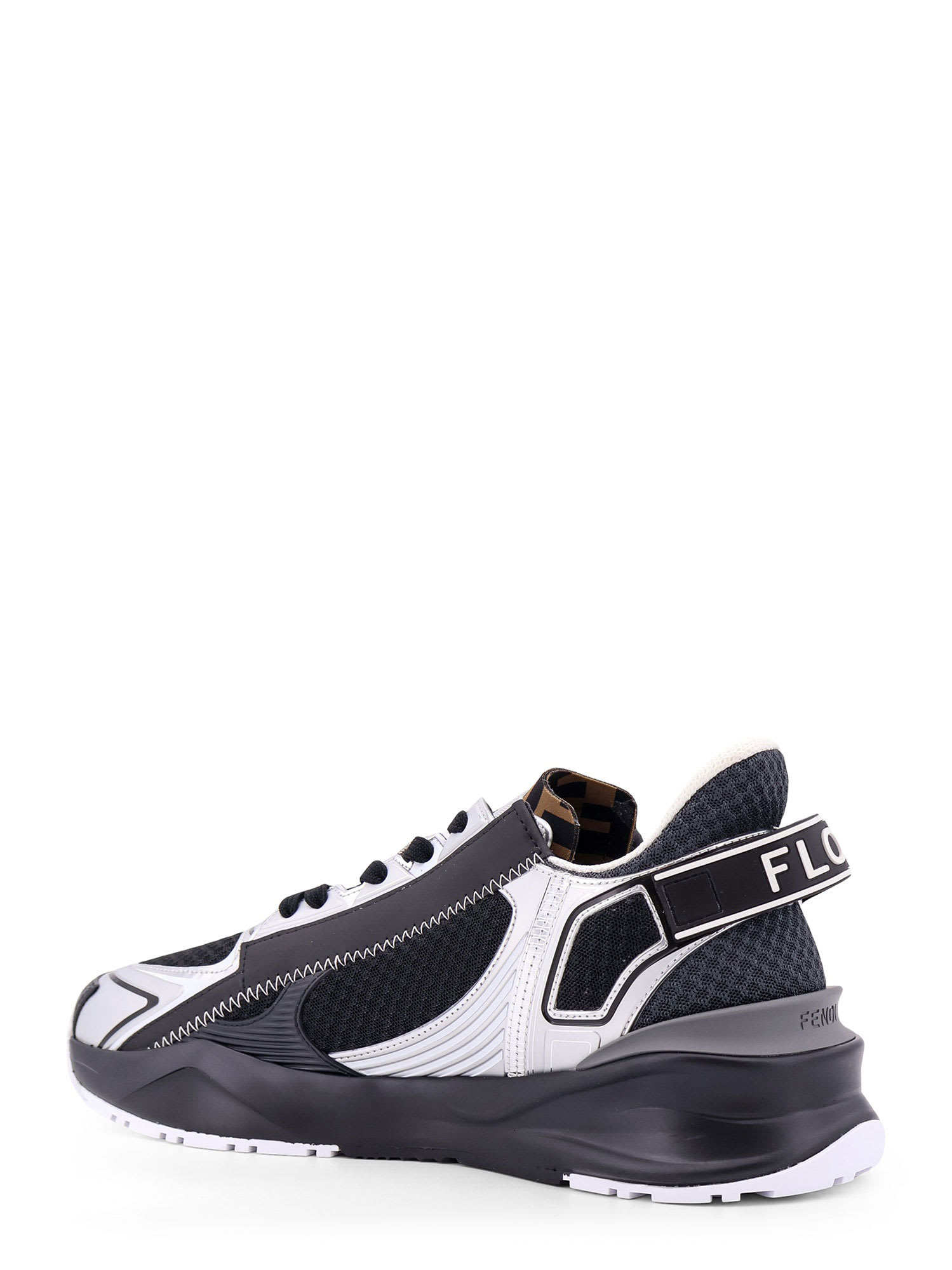 Shop Fendi Flow Sneakers In Grey