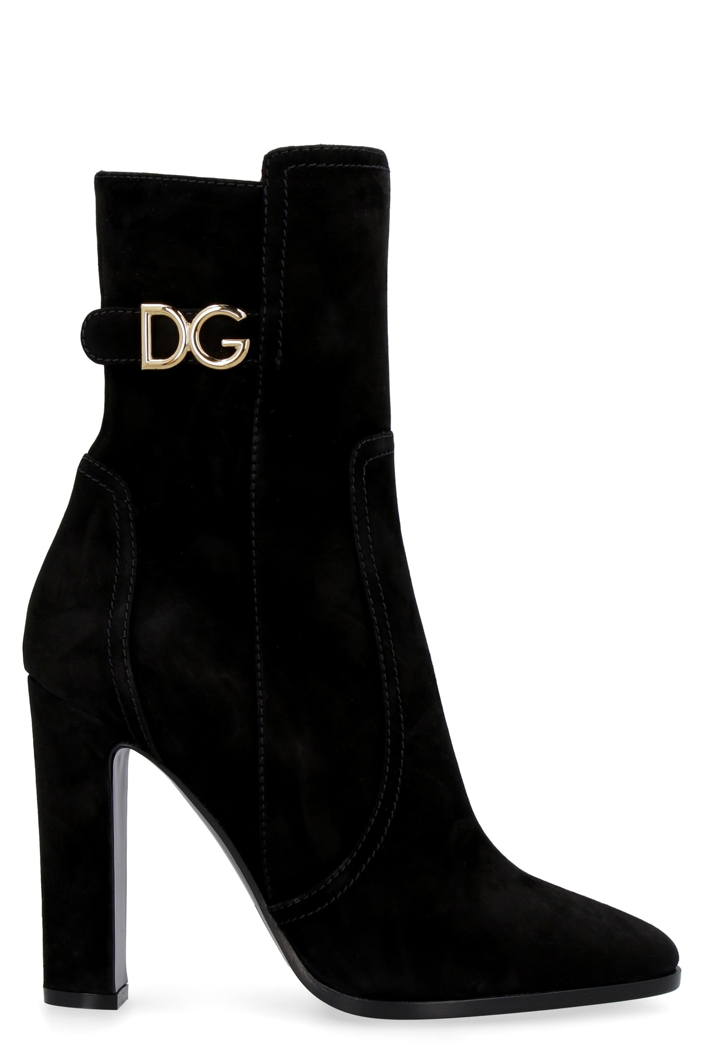 Dolce & Gabbana Caroline Suede Ankle Boots