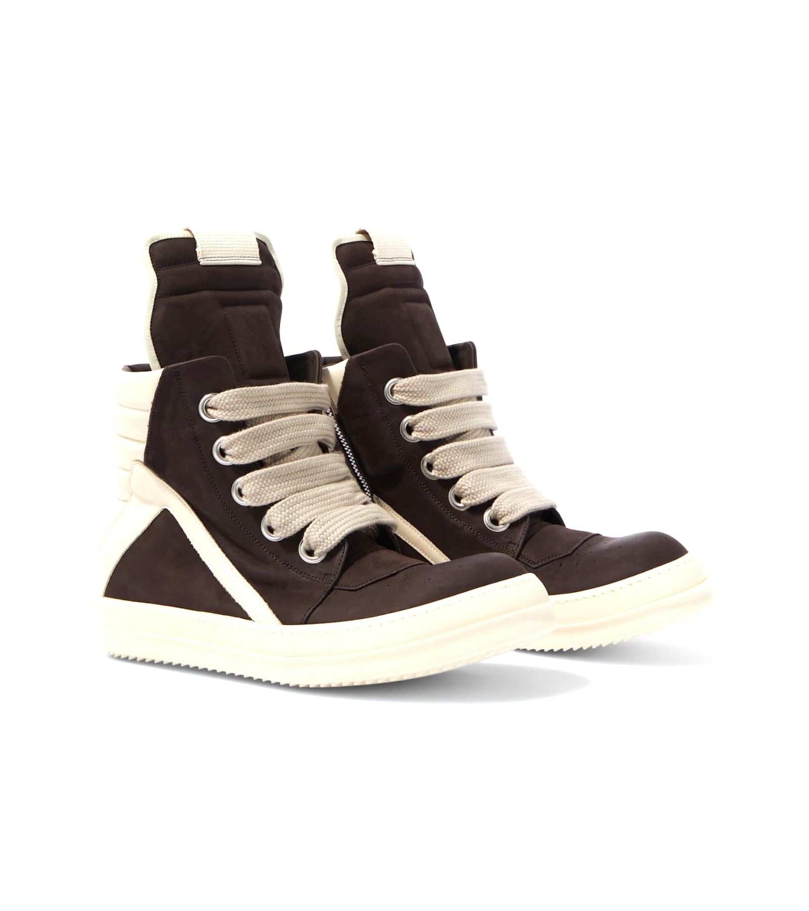 Rick Owens Jumbolace Geobasket Shoes In Black