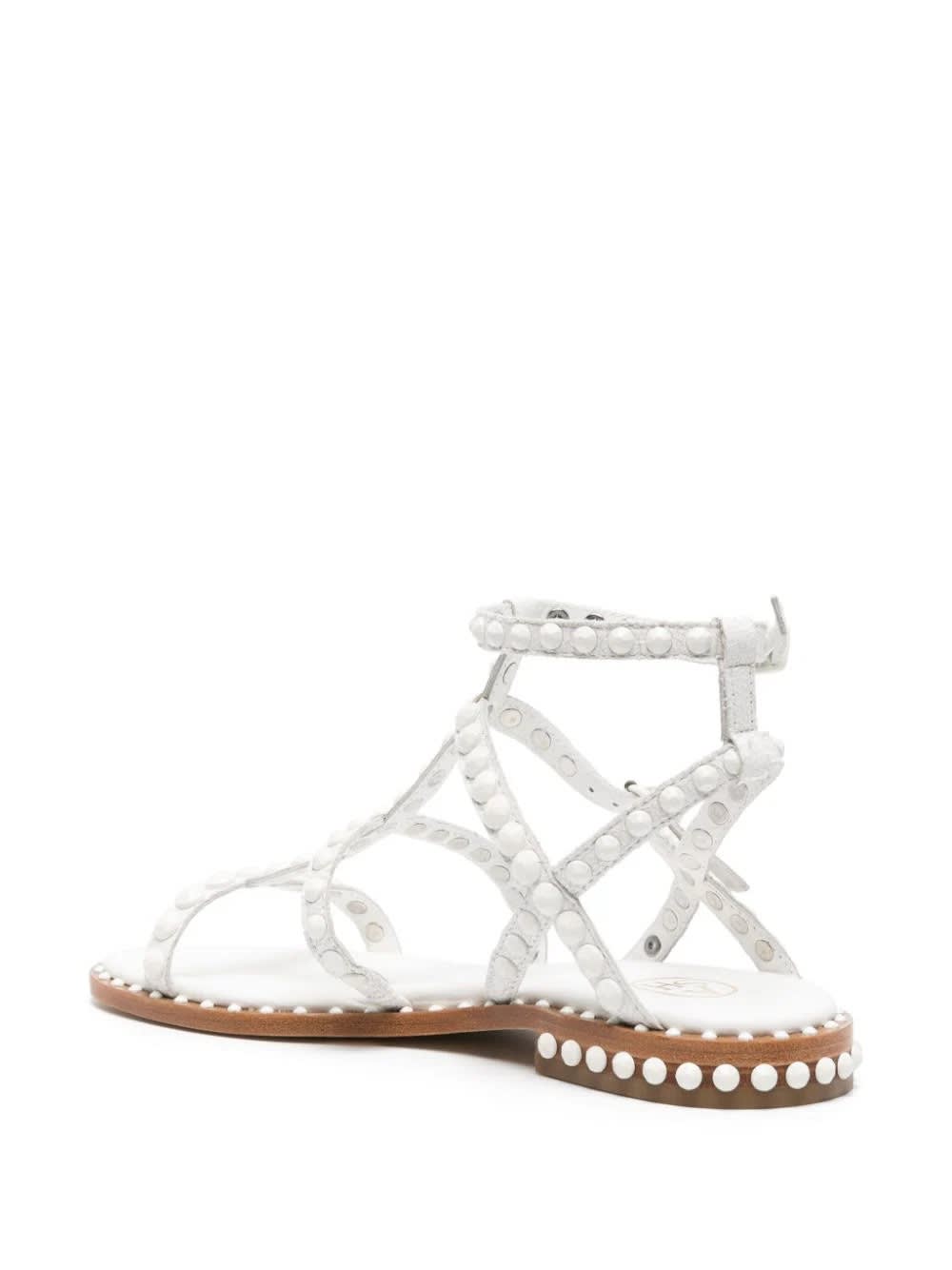 Shop Ash White Prescious Bis Sandals In Bianco