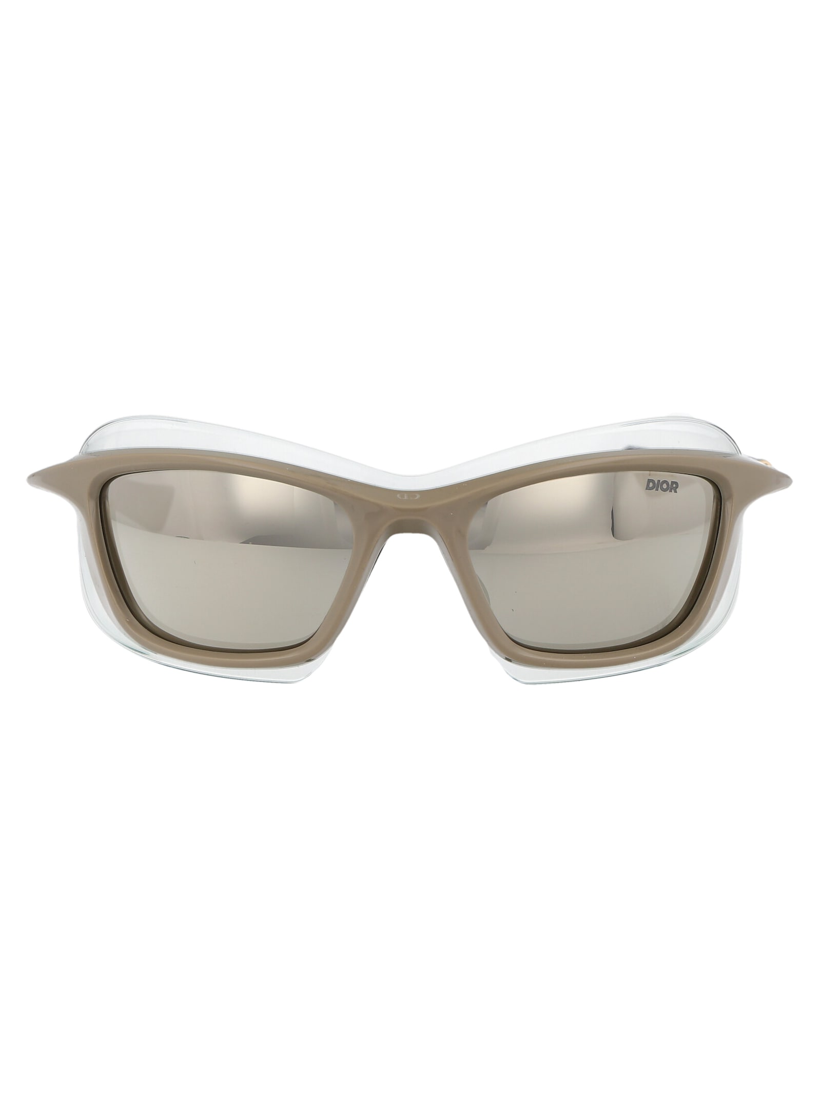 Shop Dior Xplorer S1u Sunglasses In 78a4 Beige/other / Smoke Mirror