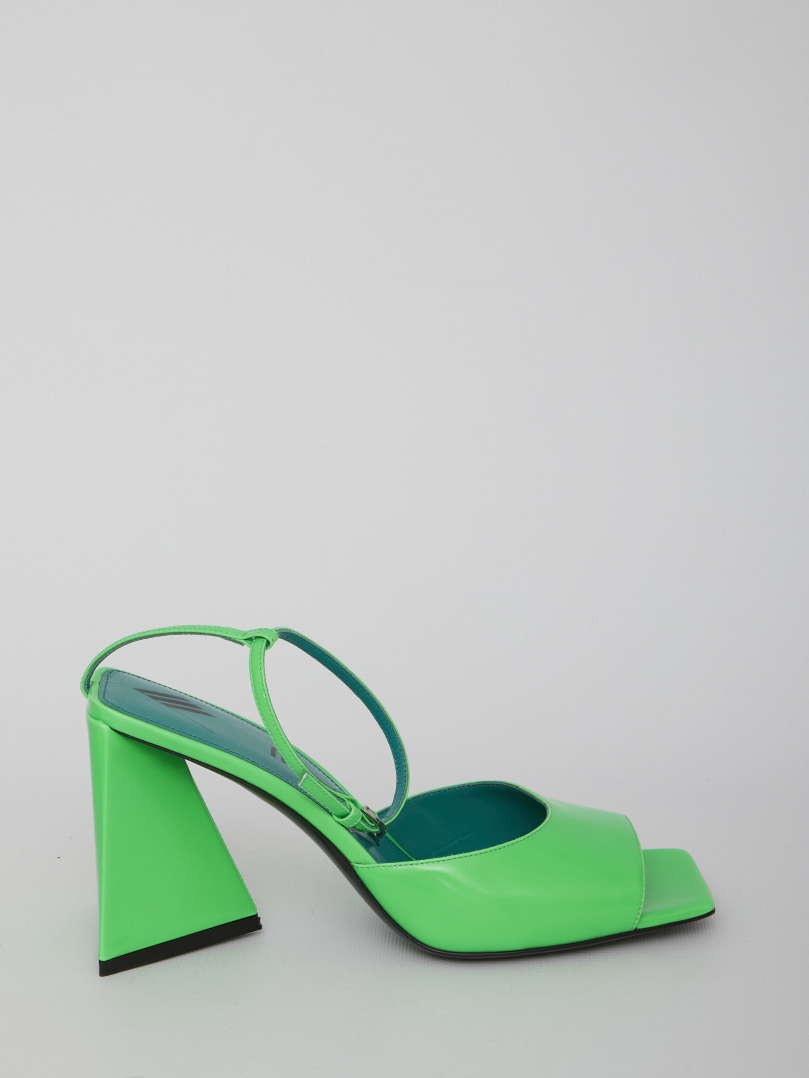 Shop Attico Green Piper Sandals