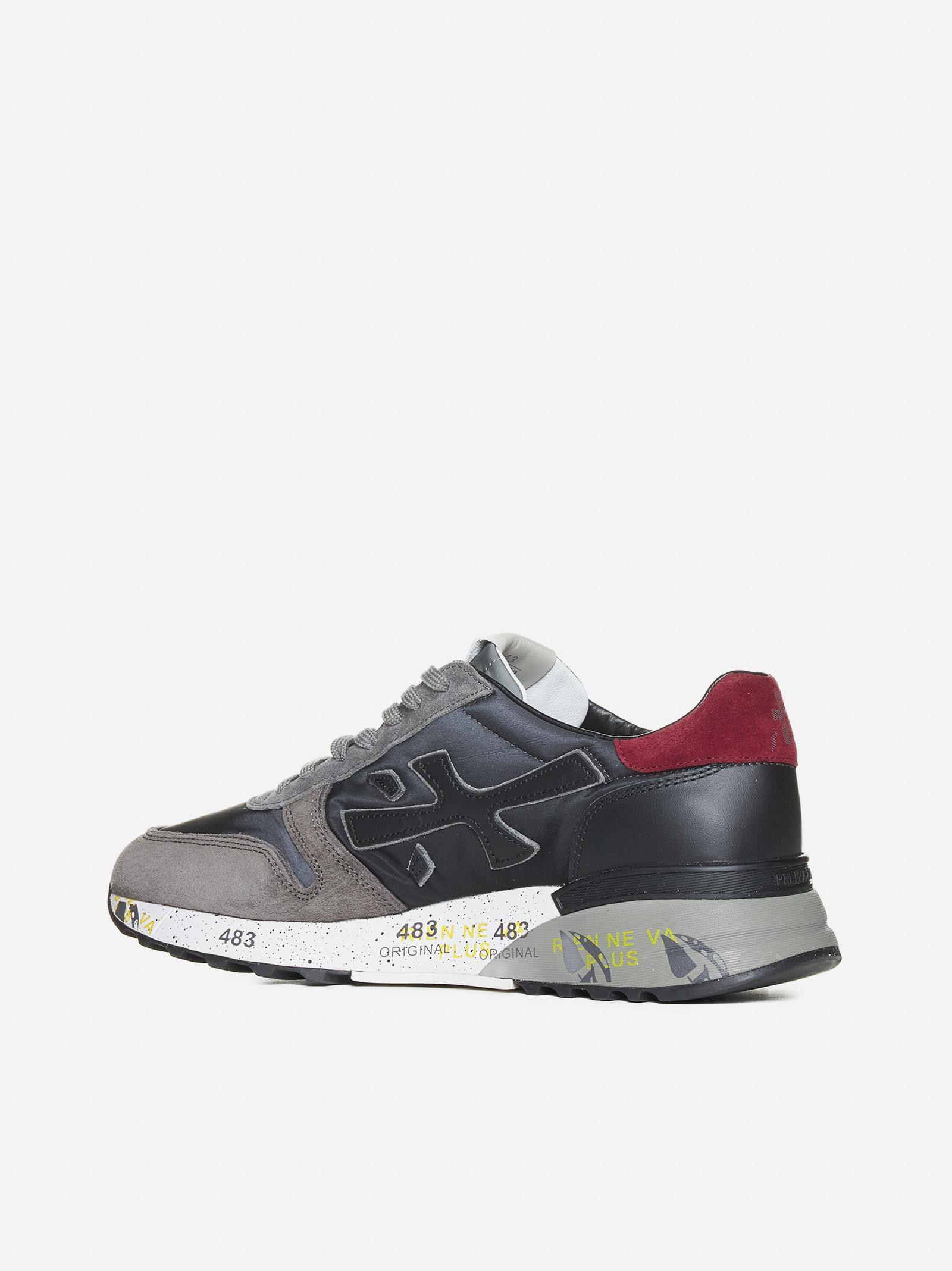 Shop Premiata Mick Leather, Suede And Nylon Sneakers