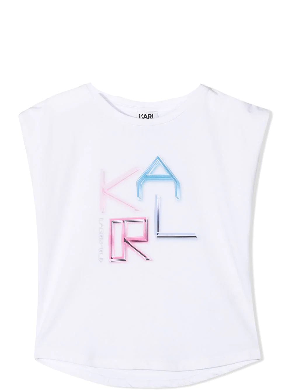 Karl Lagerfeld Kids Sleeveless T-shirt With Print