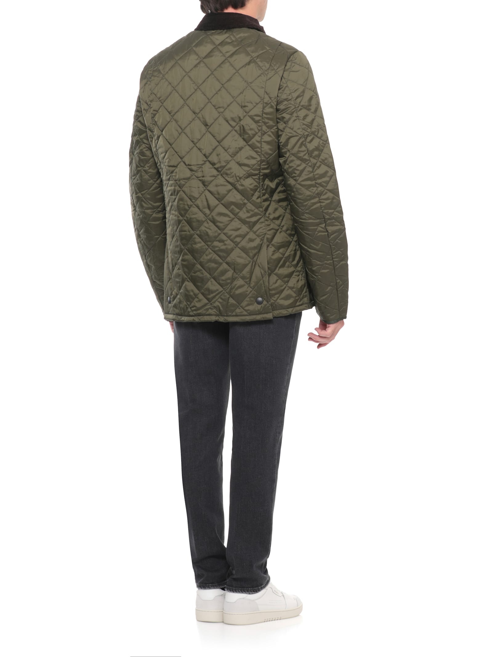 Barbour Heritage Liddesdale Quilted Jacket In Green