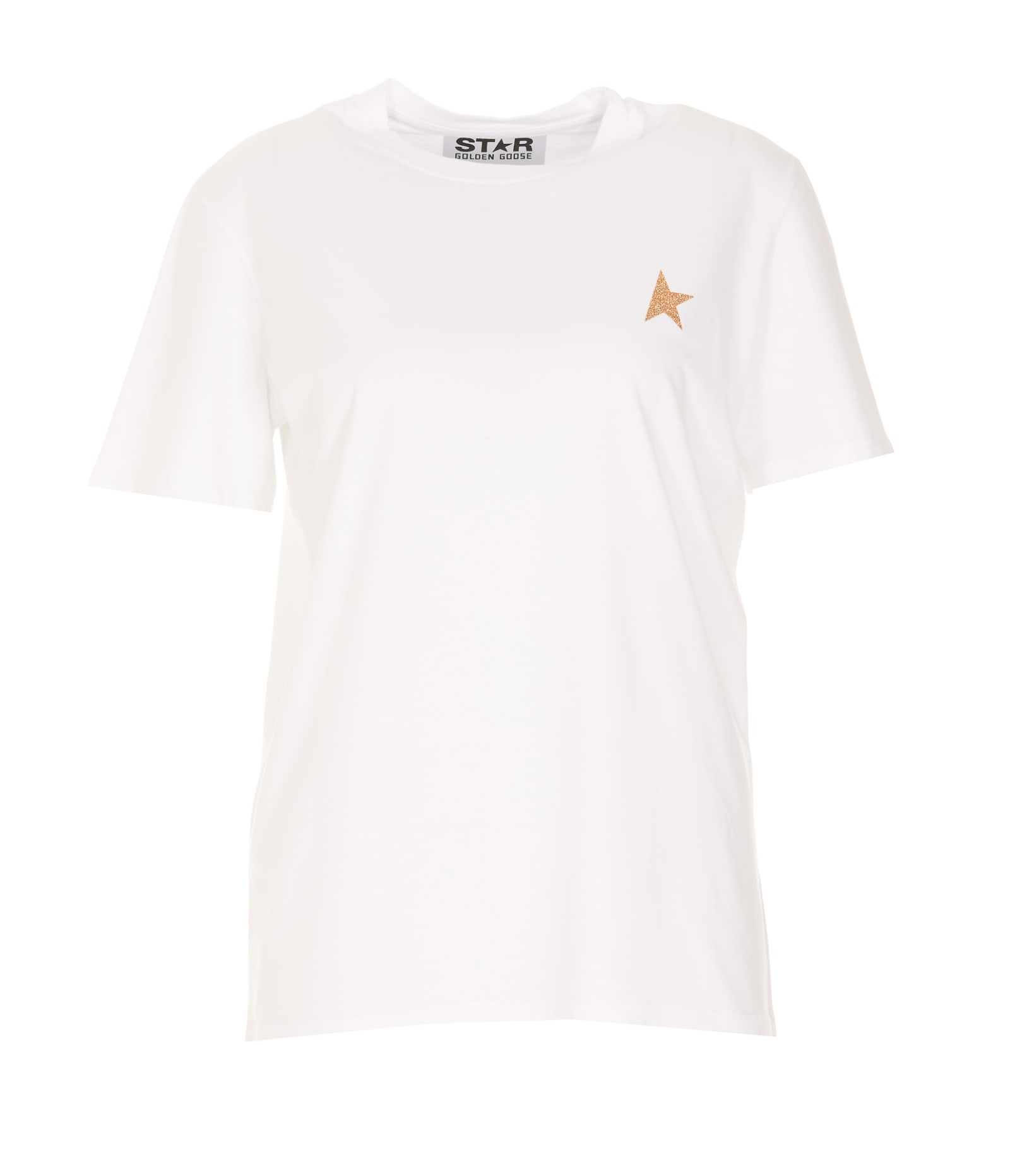 Golden Goose Star Logo T-shirt In White