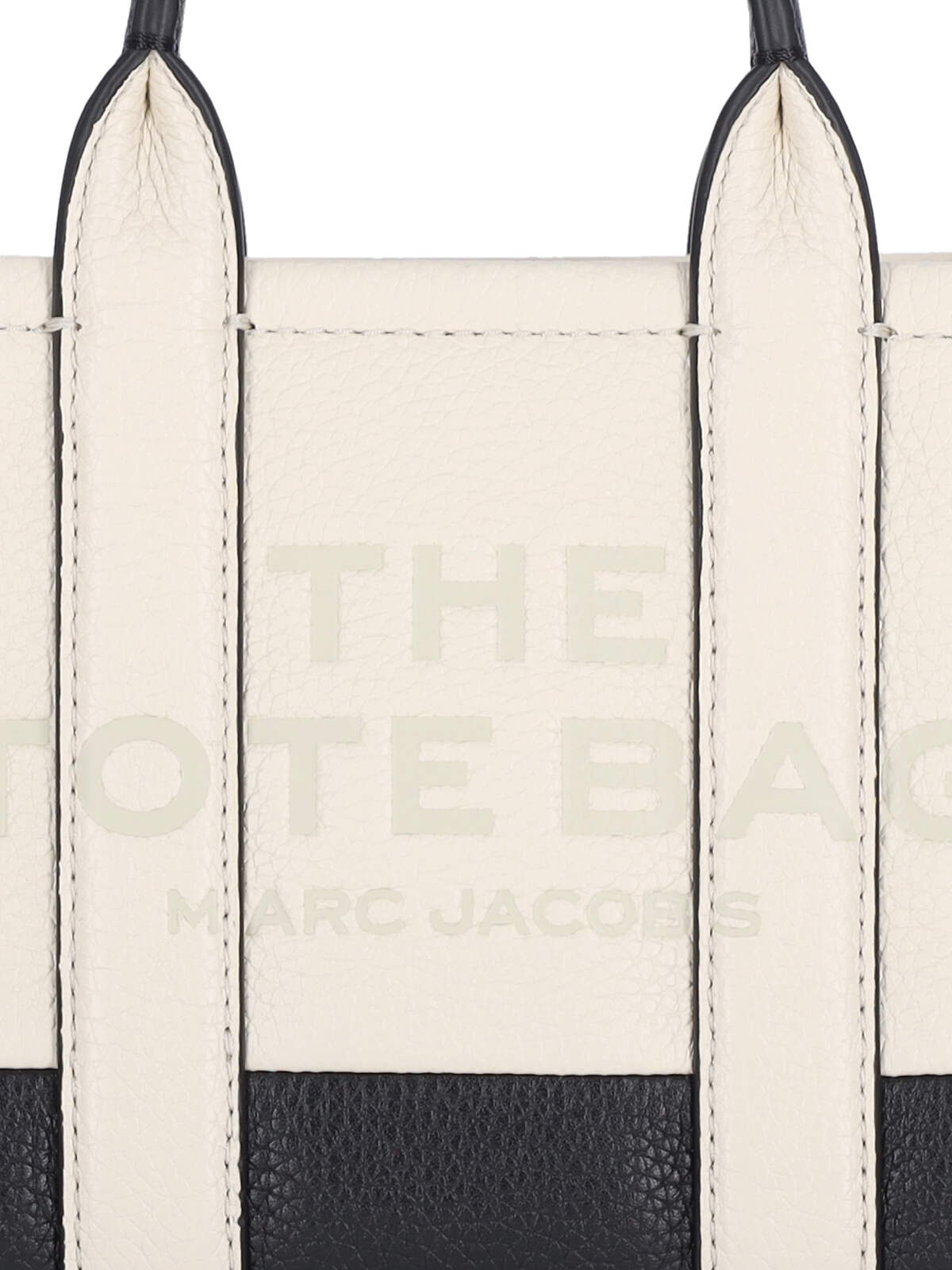 Shop Marc Jacobs Mini The Colorblock Tote Bag In Crema