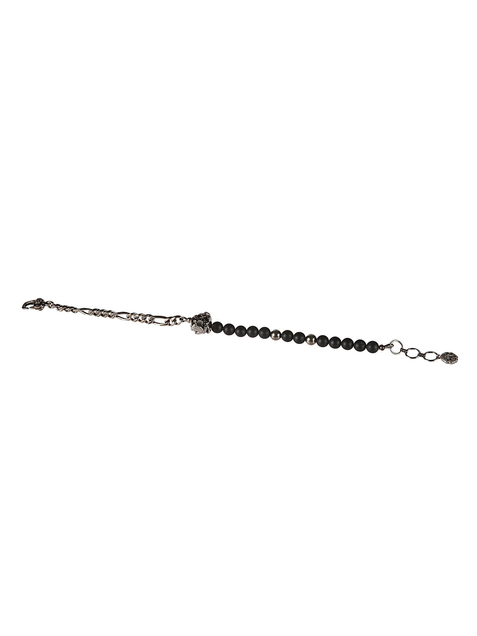 Alexander McQueen Beads & Skull Chain Bracelet