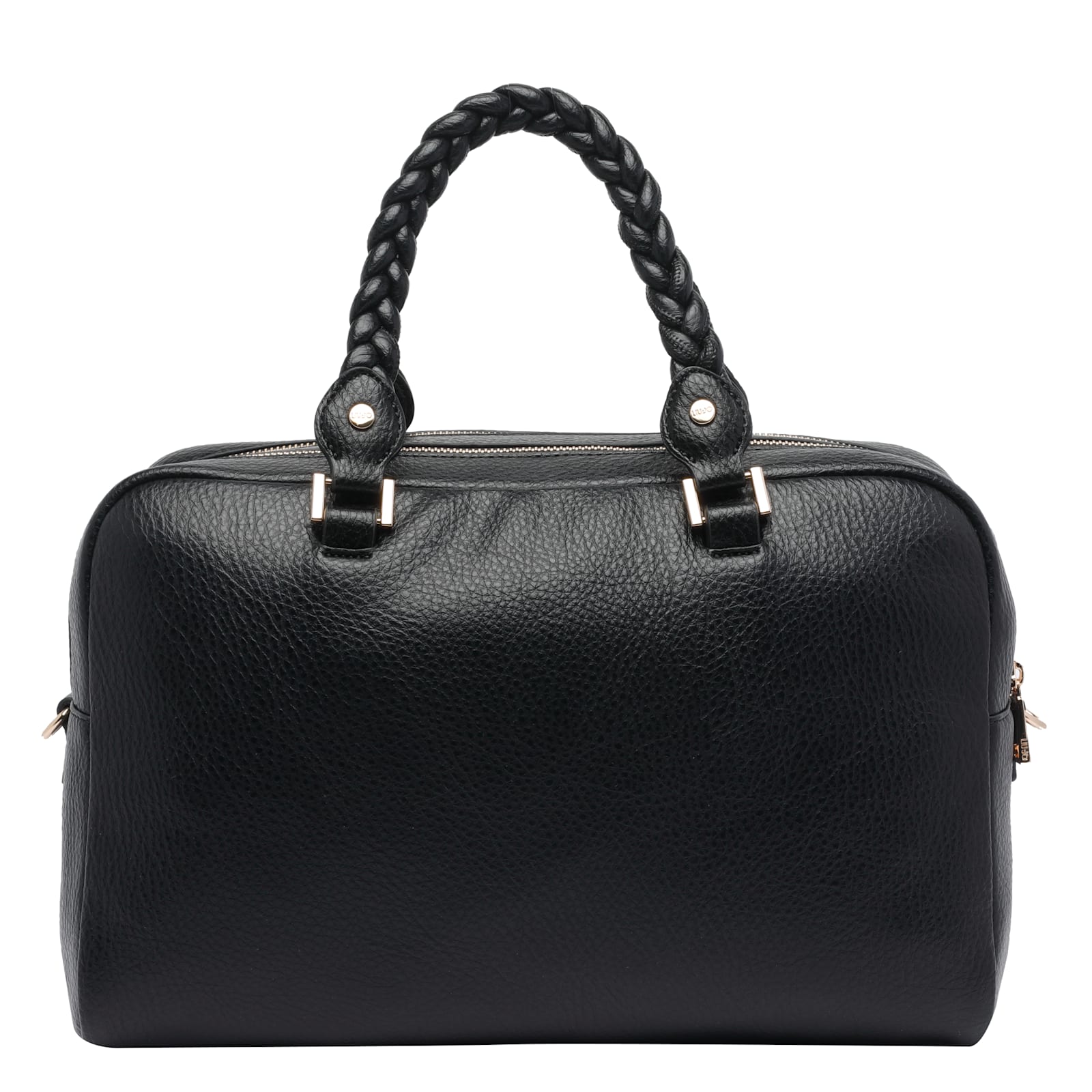Liu •jo Medium Logo Bowling Bag In Black