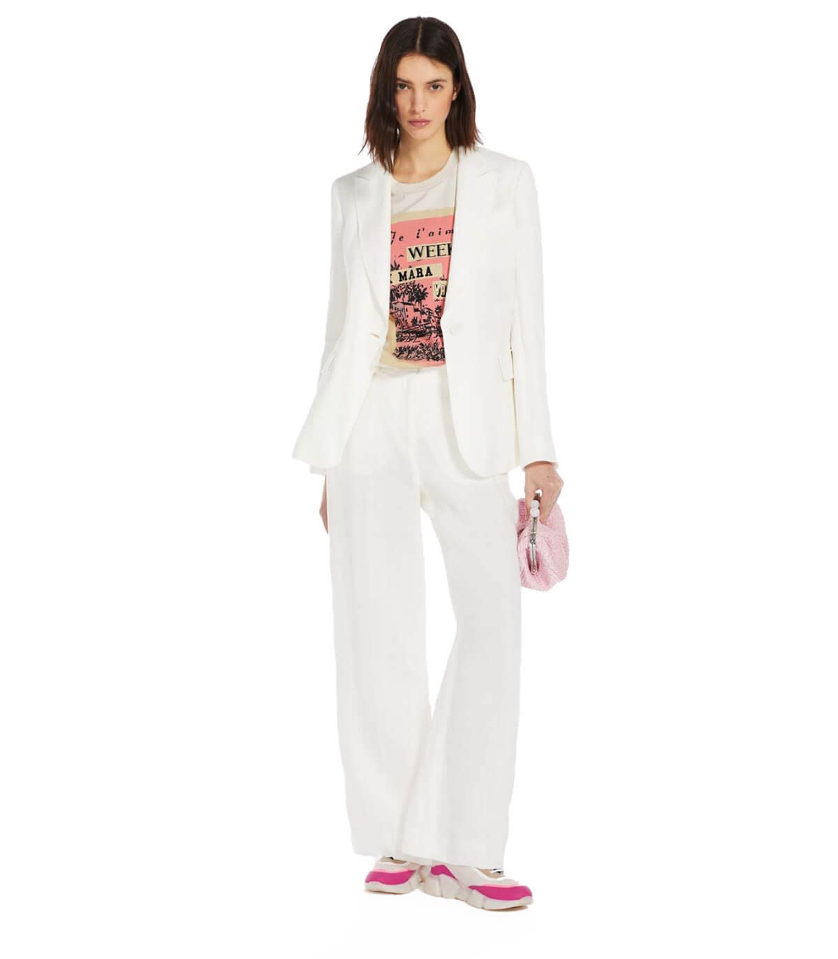 Weekend Max Mara Max Mara Weekend Murano Ivory T-shirt In Crema