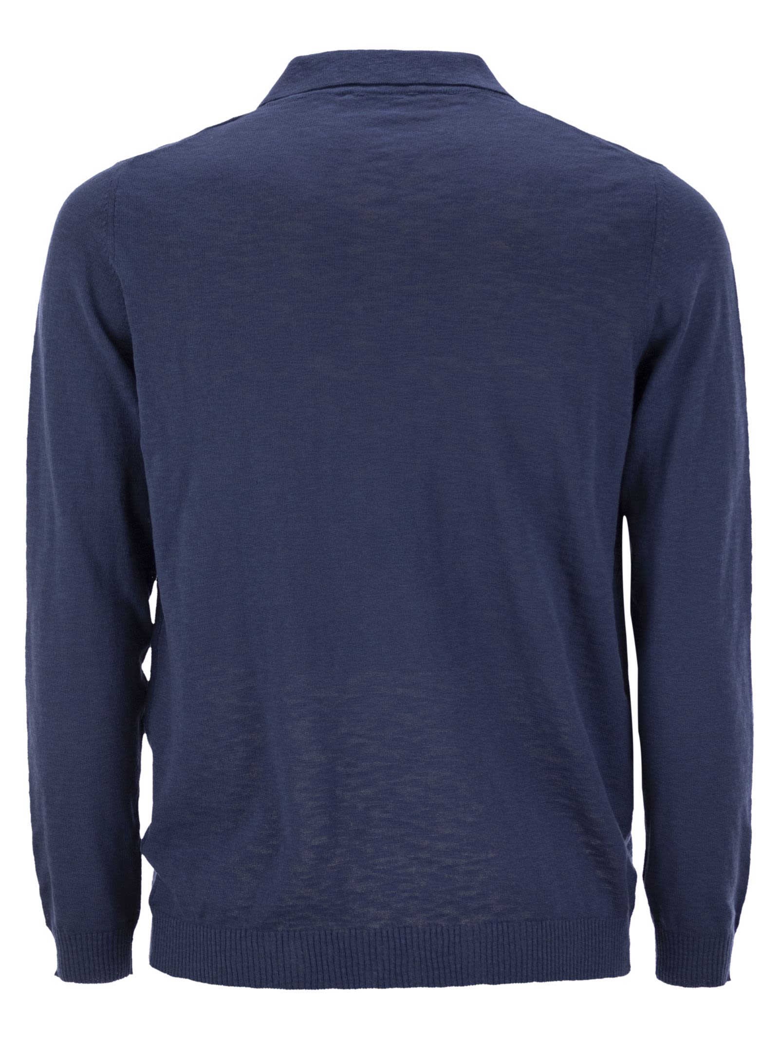 Pt Torino Cotton Polo Shirt In Avio