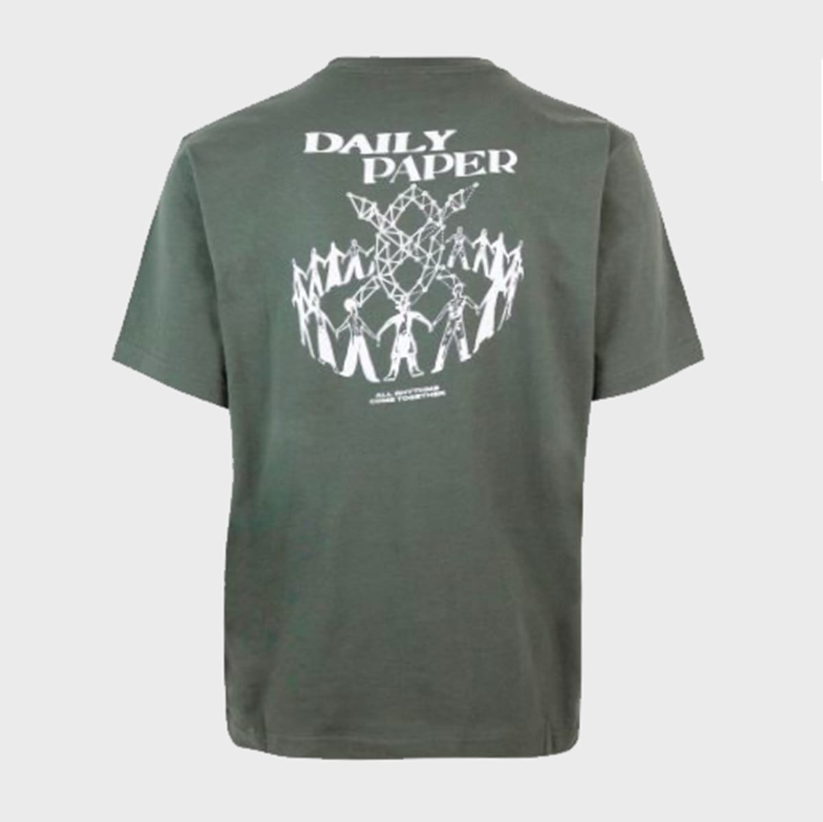 Shop Daily Paper Green Cotton T-shirt In Chimera Green