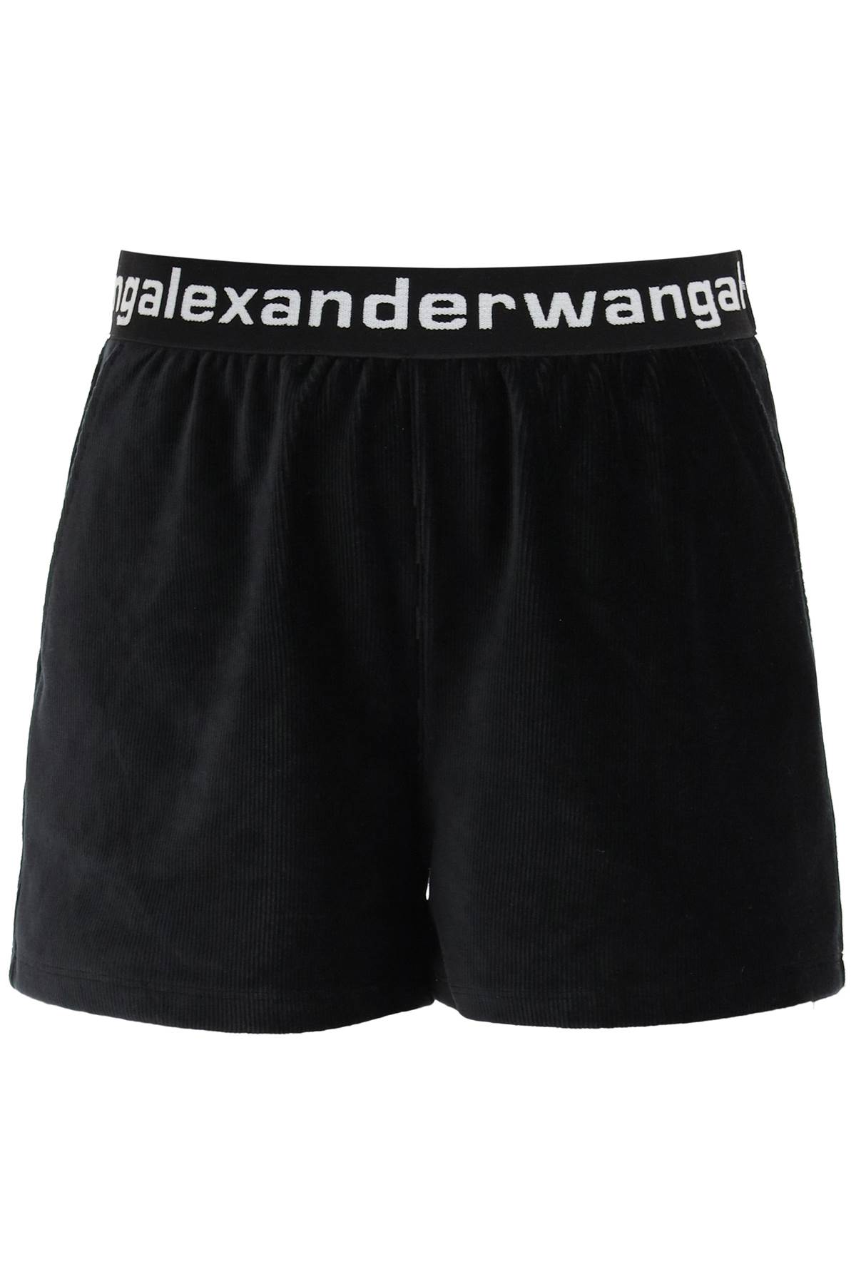 Alexander Wang Ribbed Stretch Velvet Shorts