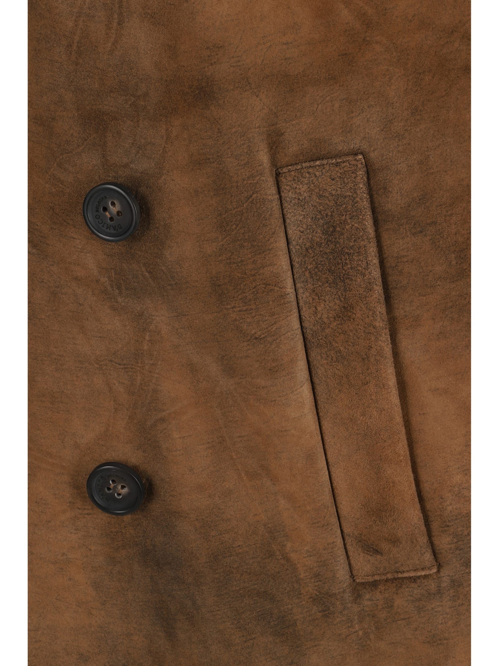 Shop D'amico Leather Luca Jacket In Sigaro