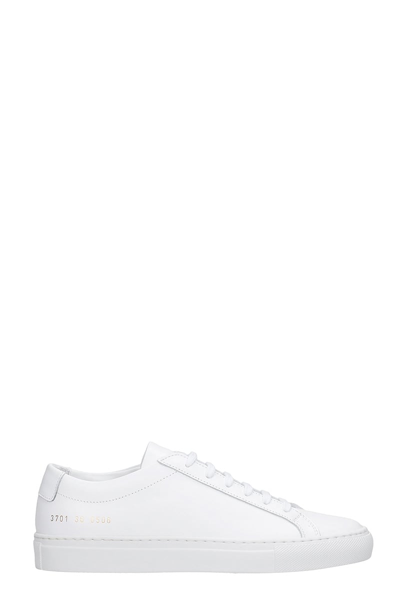 Common Projects Achille Sneakers In White Leather