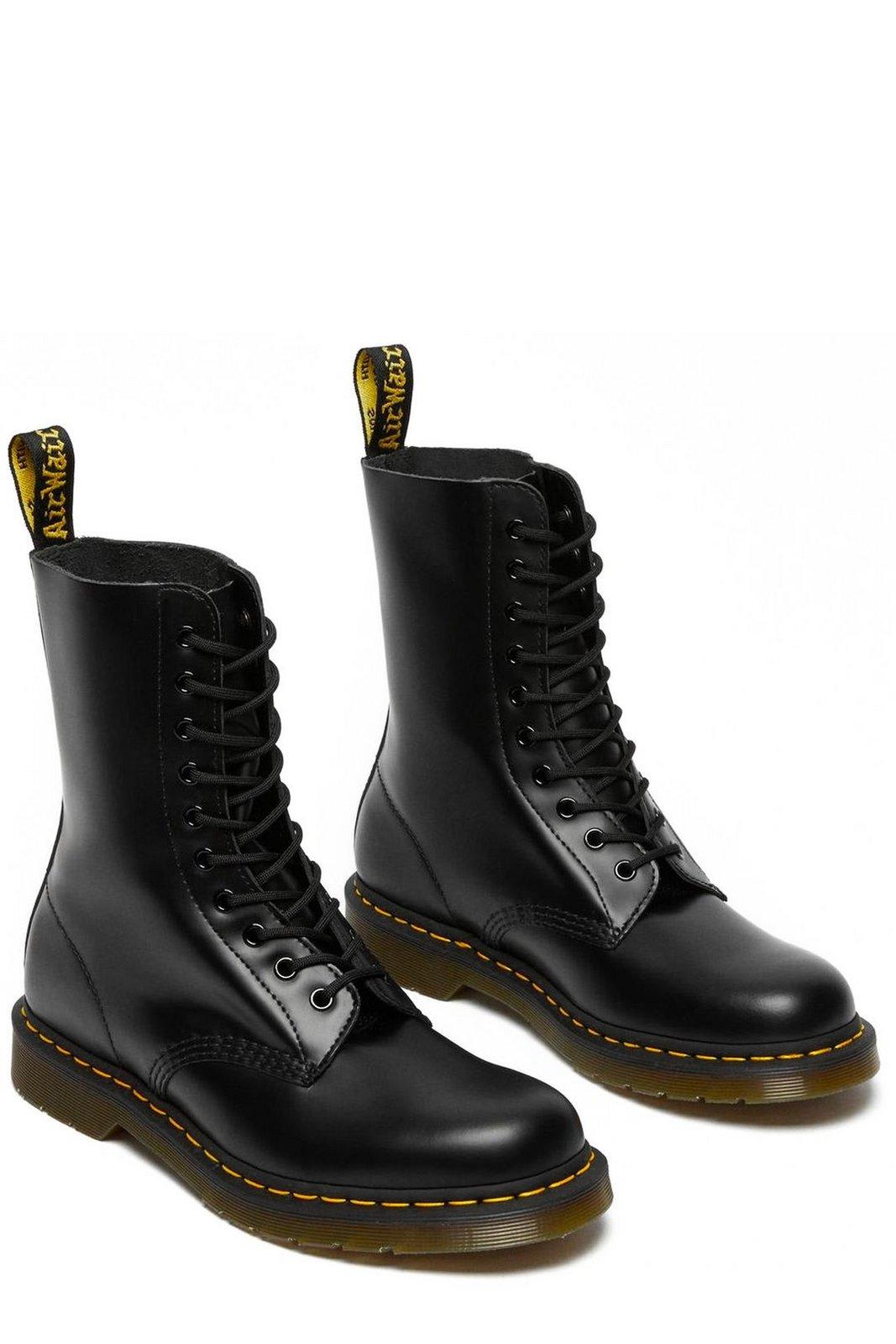 Shop Dr. Martens' 1490 Smooth Lace-up Boots In Nero