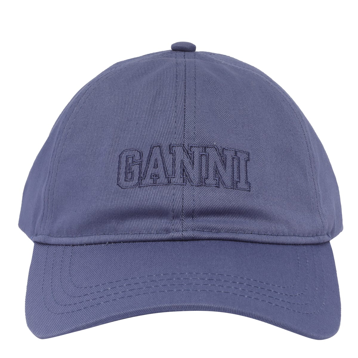 GANNI LOGO BASEBALL CAP