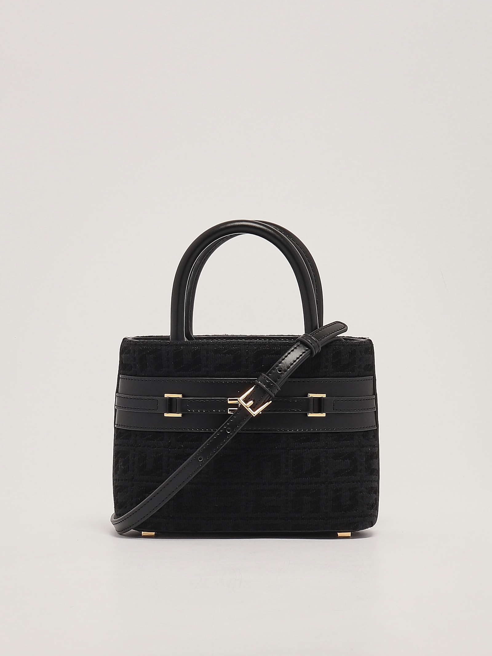 Shop Elisabetta Franchi Cotton Tote In Nero