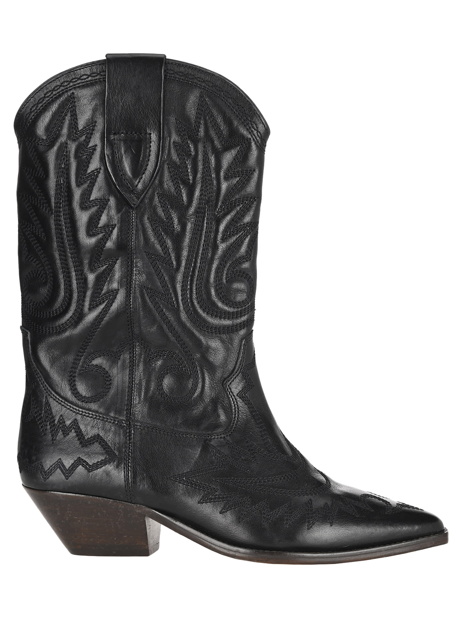 ISABEL MARANT DUERTO TEXAN ANKLE BOOTS,11228694