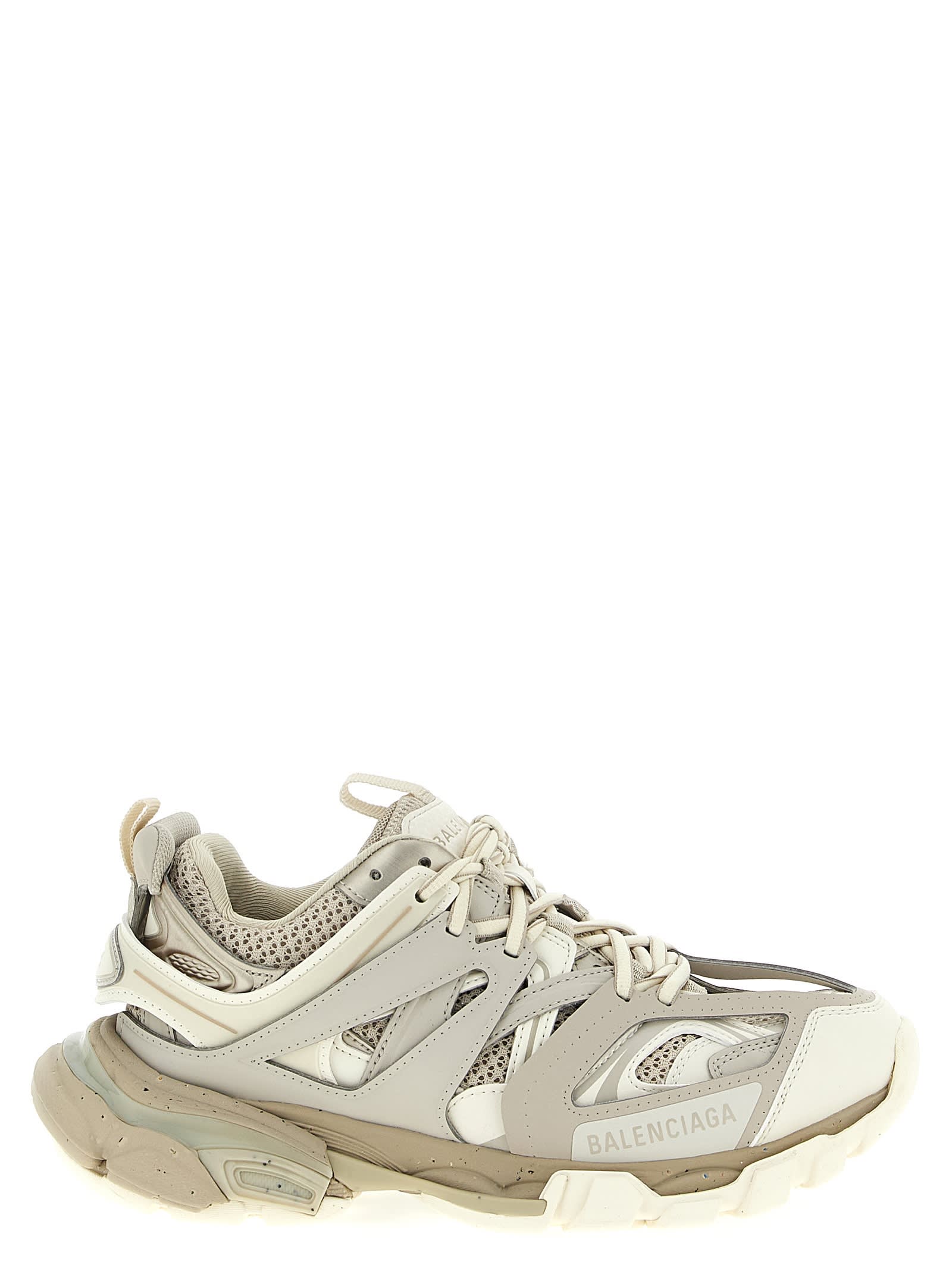 Balenciaga Women Track Recycled Mesh And Nylon Sneakers In Gray