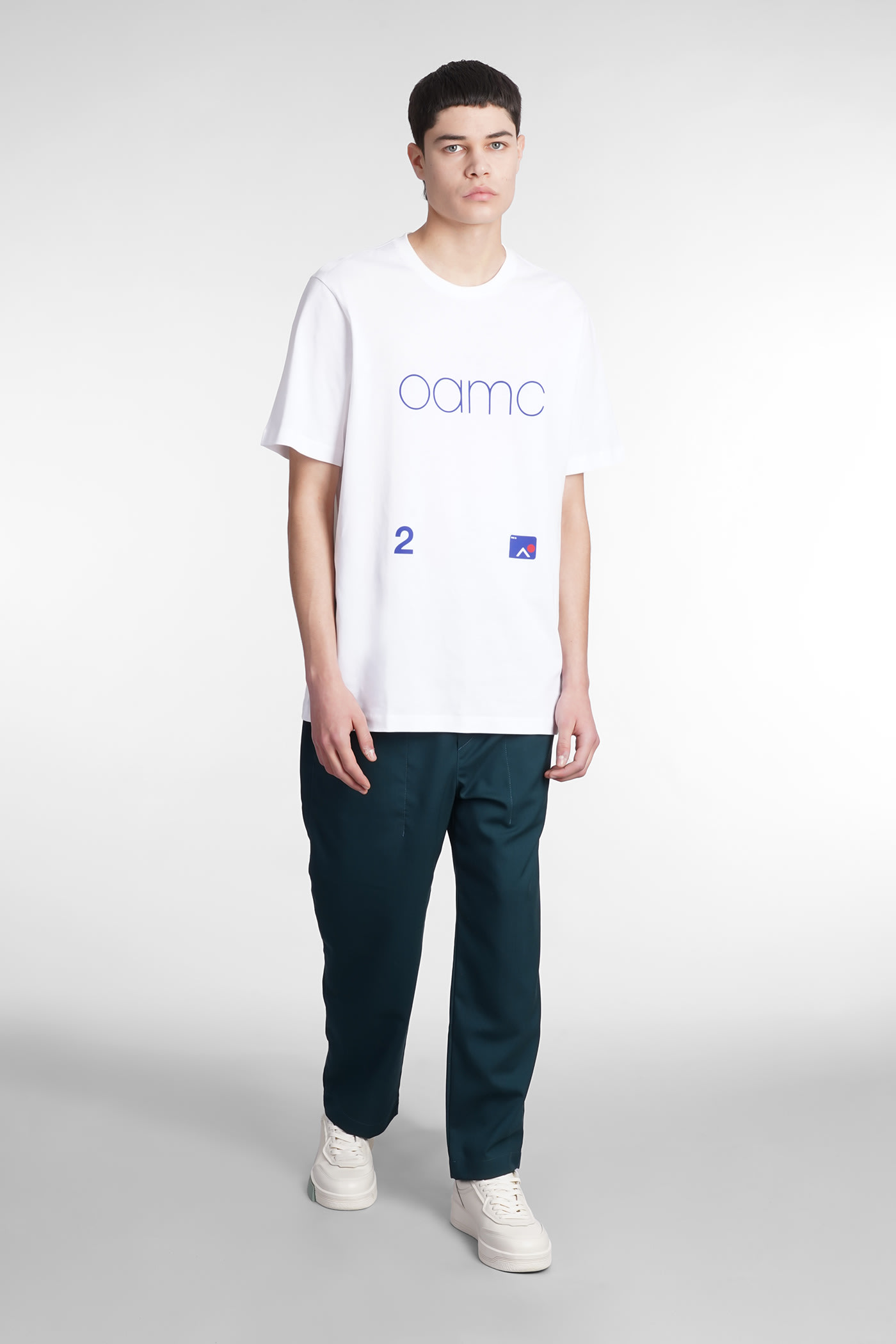 Shop Oamc Avery T-shirt In White Cotton In Bianco