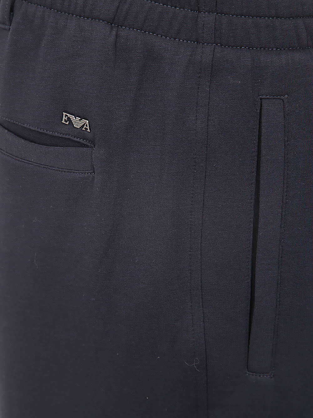 Shop Emporio Armani Trouser In Navy Blue