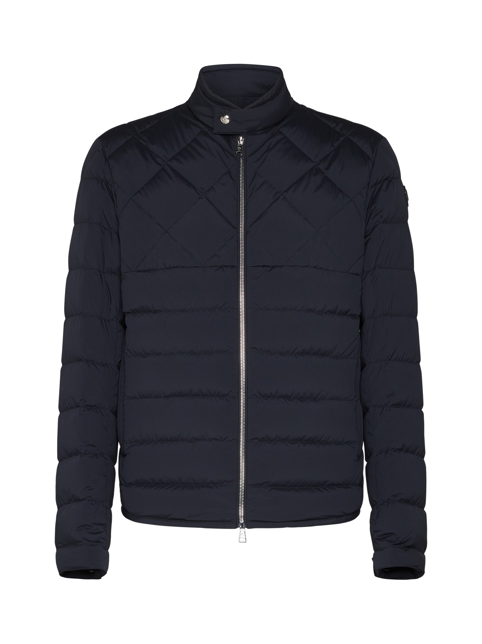 Moncler Dark Blue Choquart Quilted Down Jacket, Brand Size 1 (small) In Blu