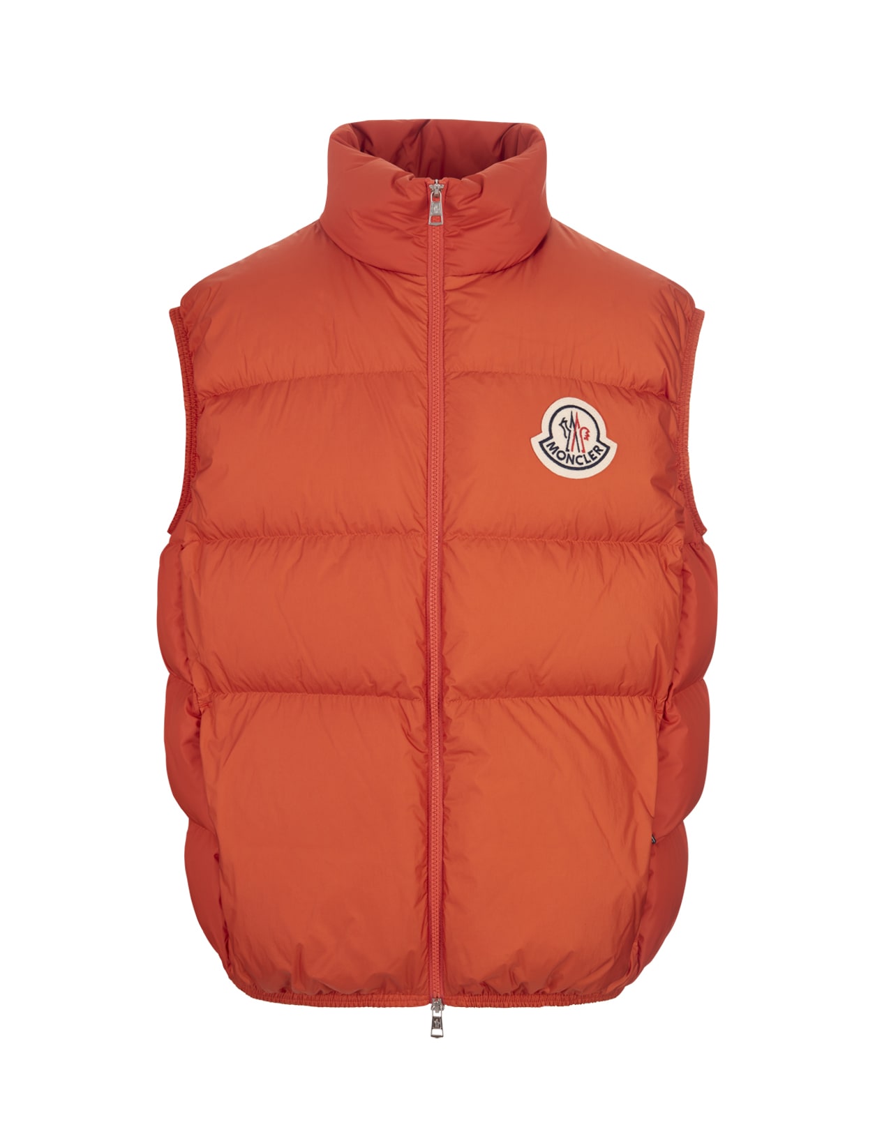 Shop Moncler Orange Almaz Padded Gilet