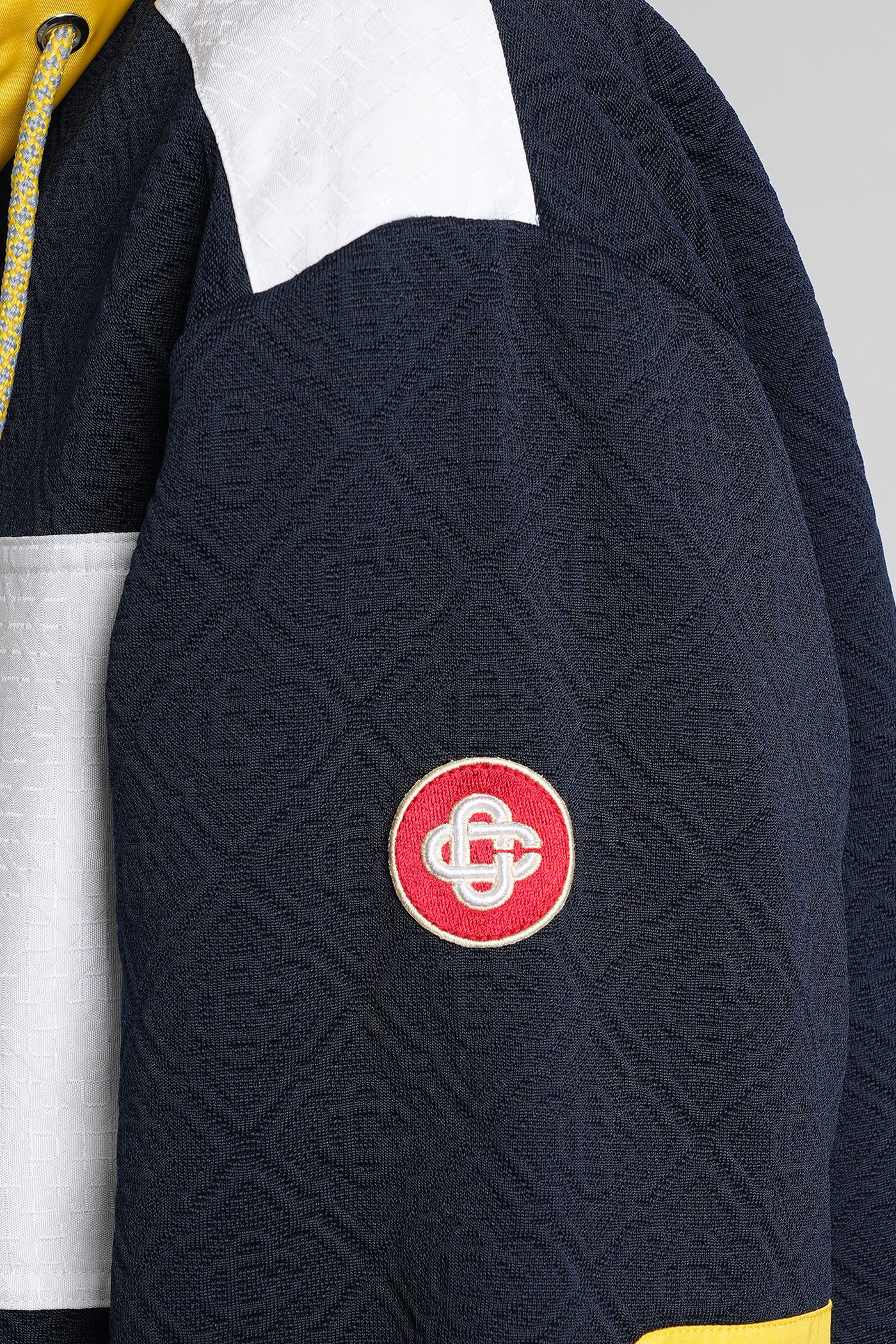 Casablanca Casual Jacket In Blue Polyester In Black