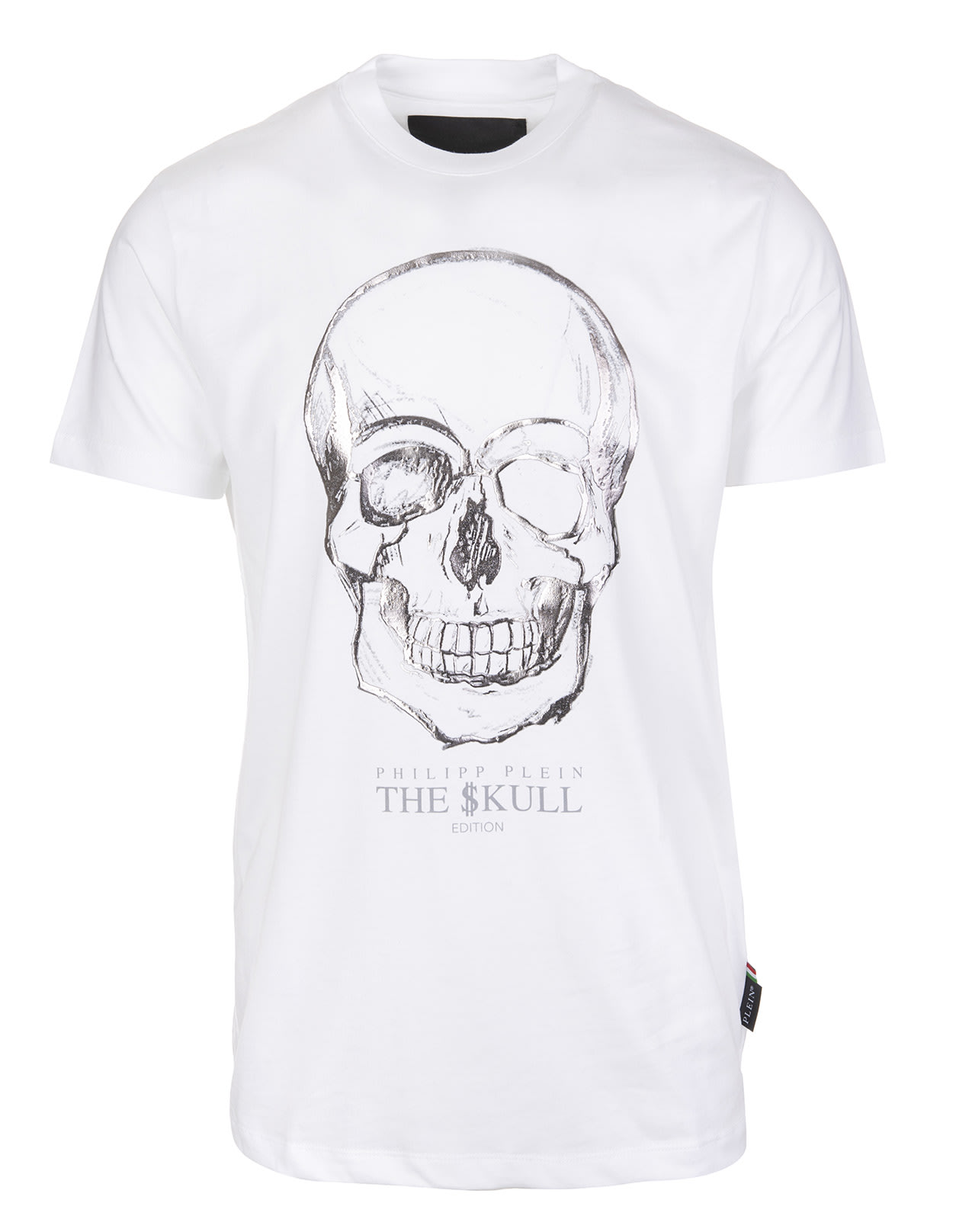Philipp Plein Man White Skull Short Sleeve T-shirt