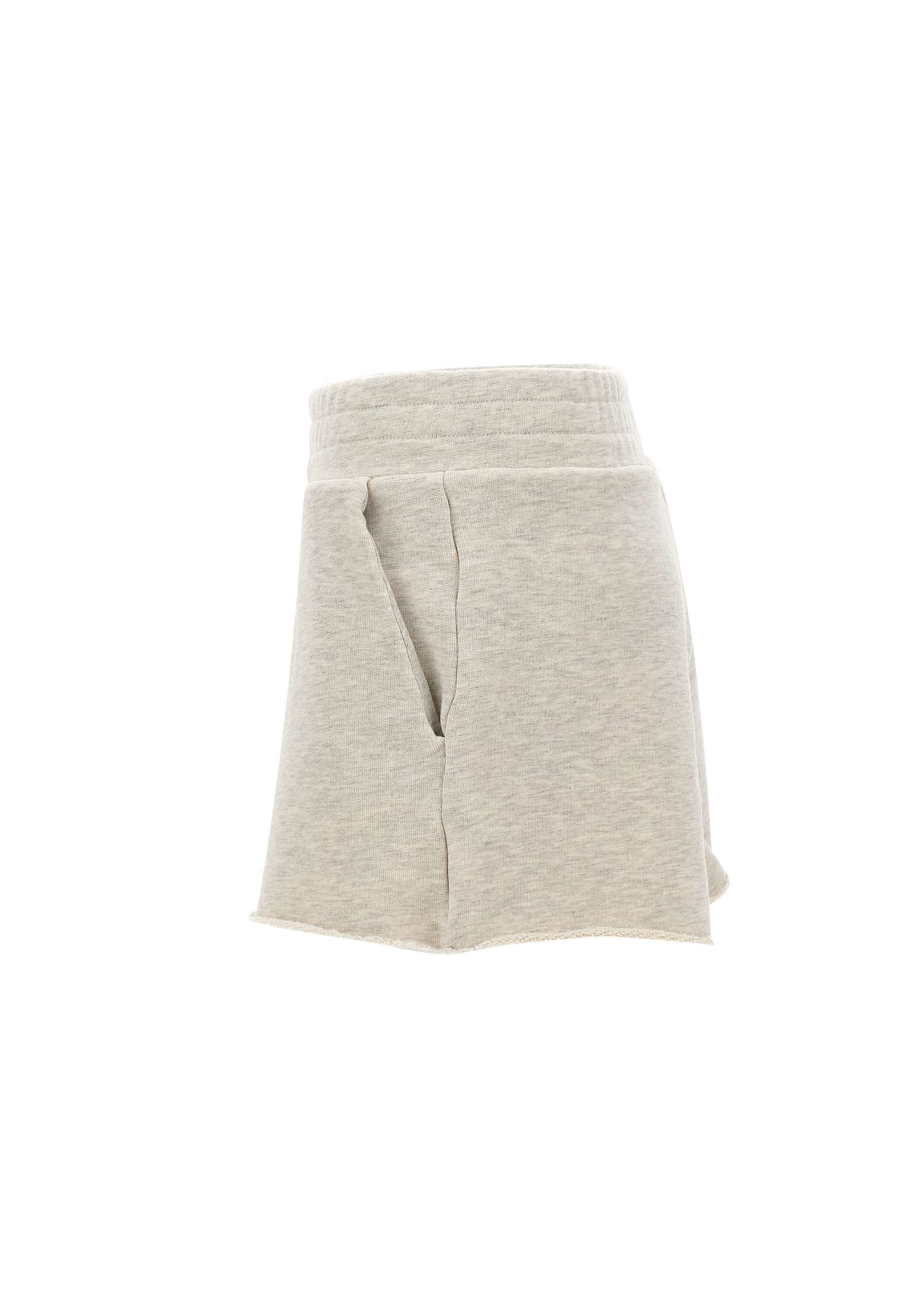 Shop Autry Cotton Shorts Main Wom Apparel In Grey
