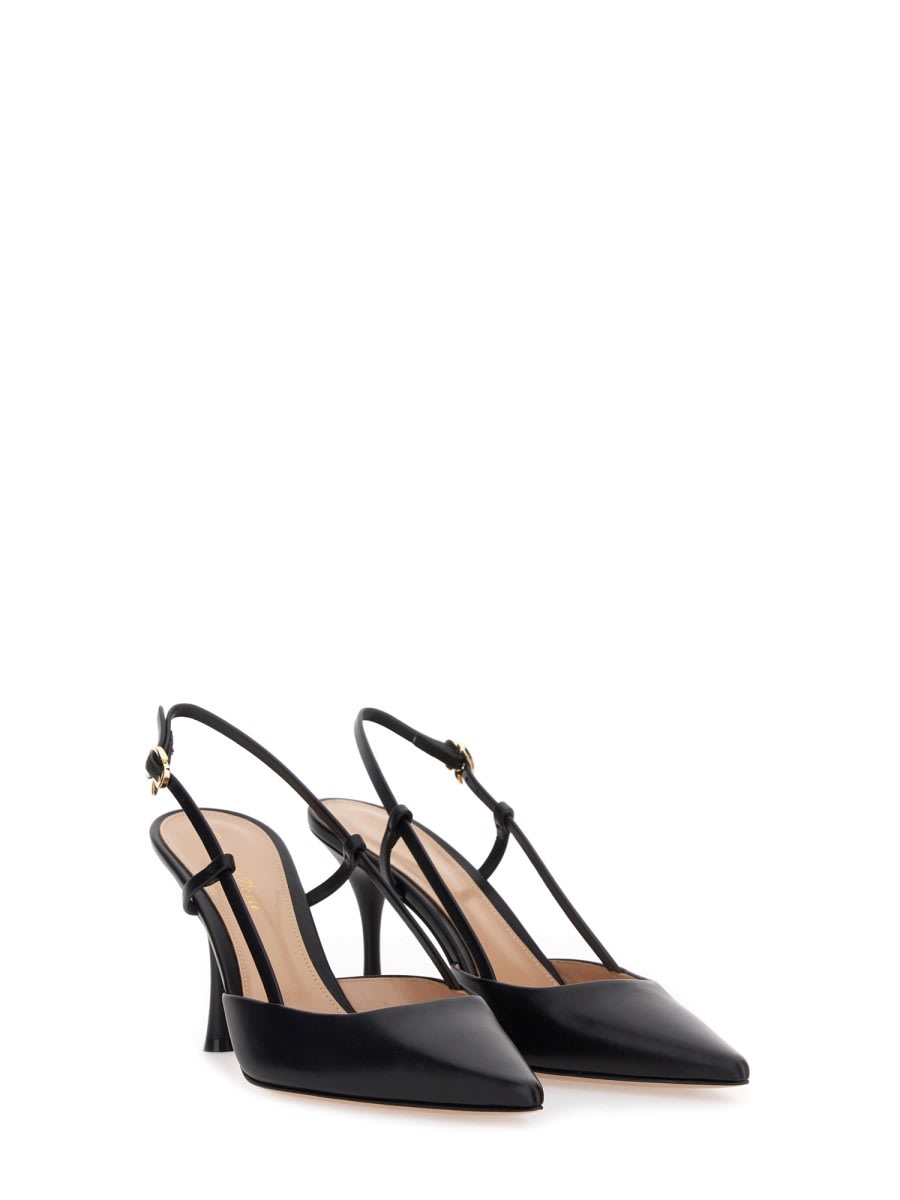 Gianvito Rossi Pumps Ribbon With Back Strap In Black