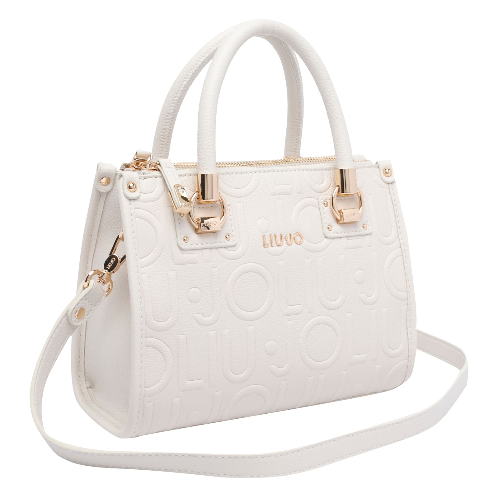 Liu •jo Logo-embossed Tote Bag In White