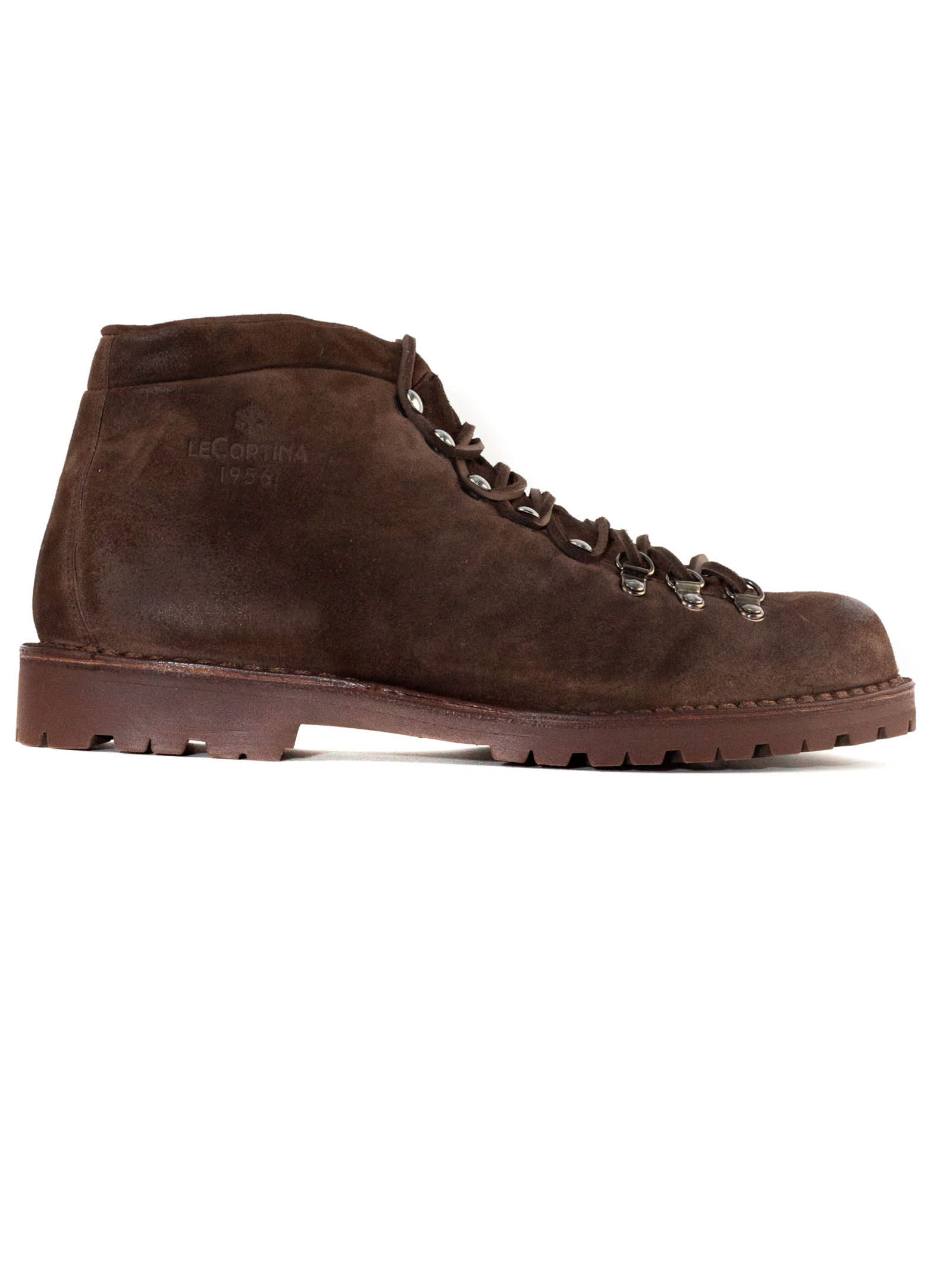 Cortina 1956 Washed Dark Brown Suede Boot