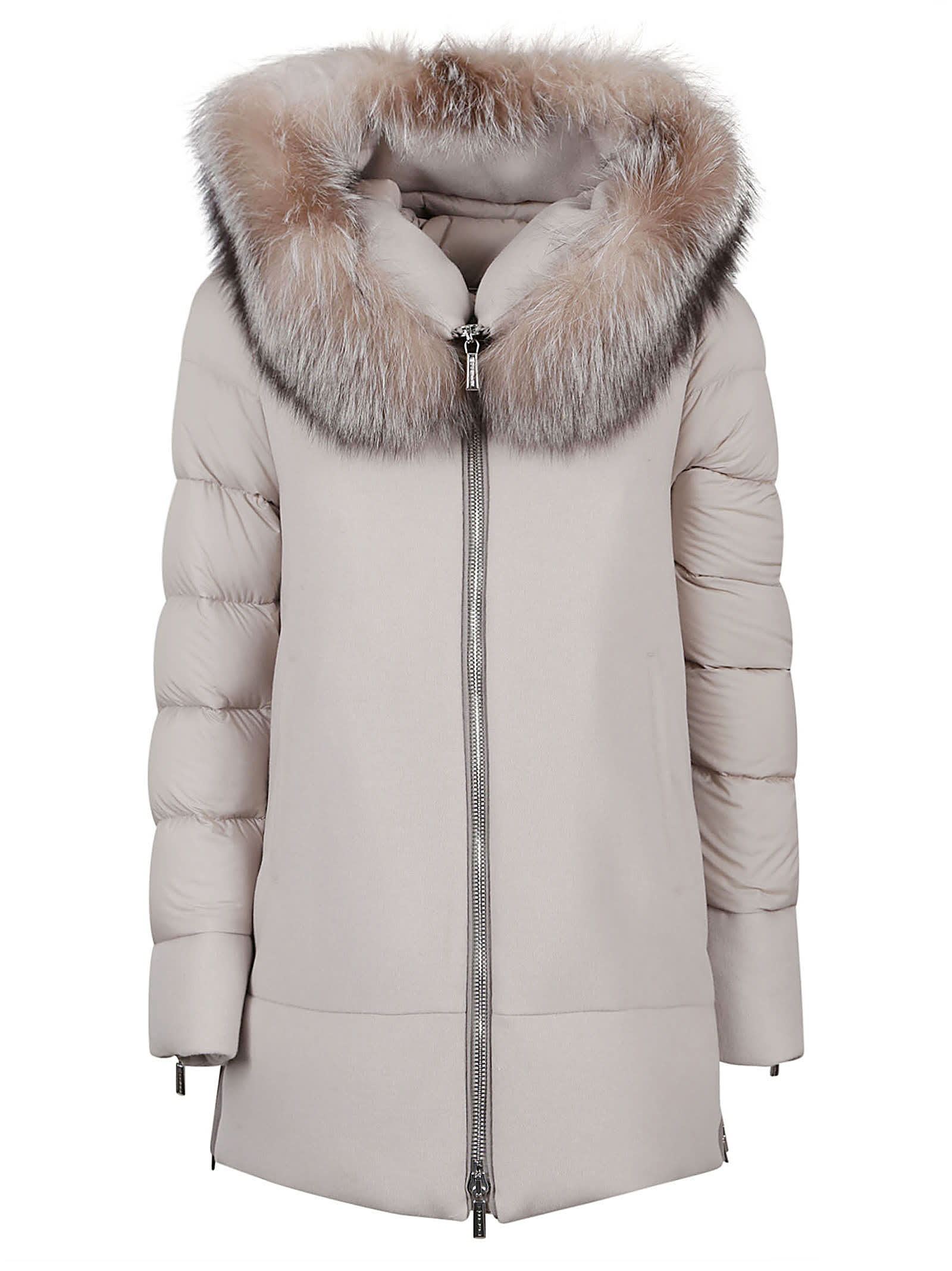 Shop Moorer Coats In Marmo